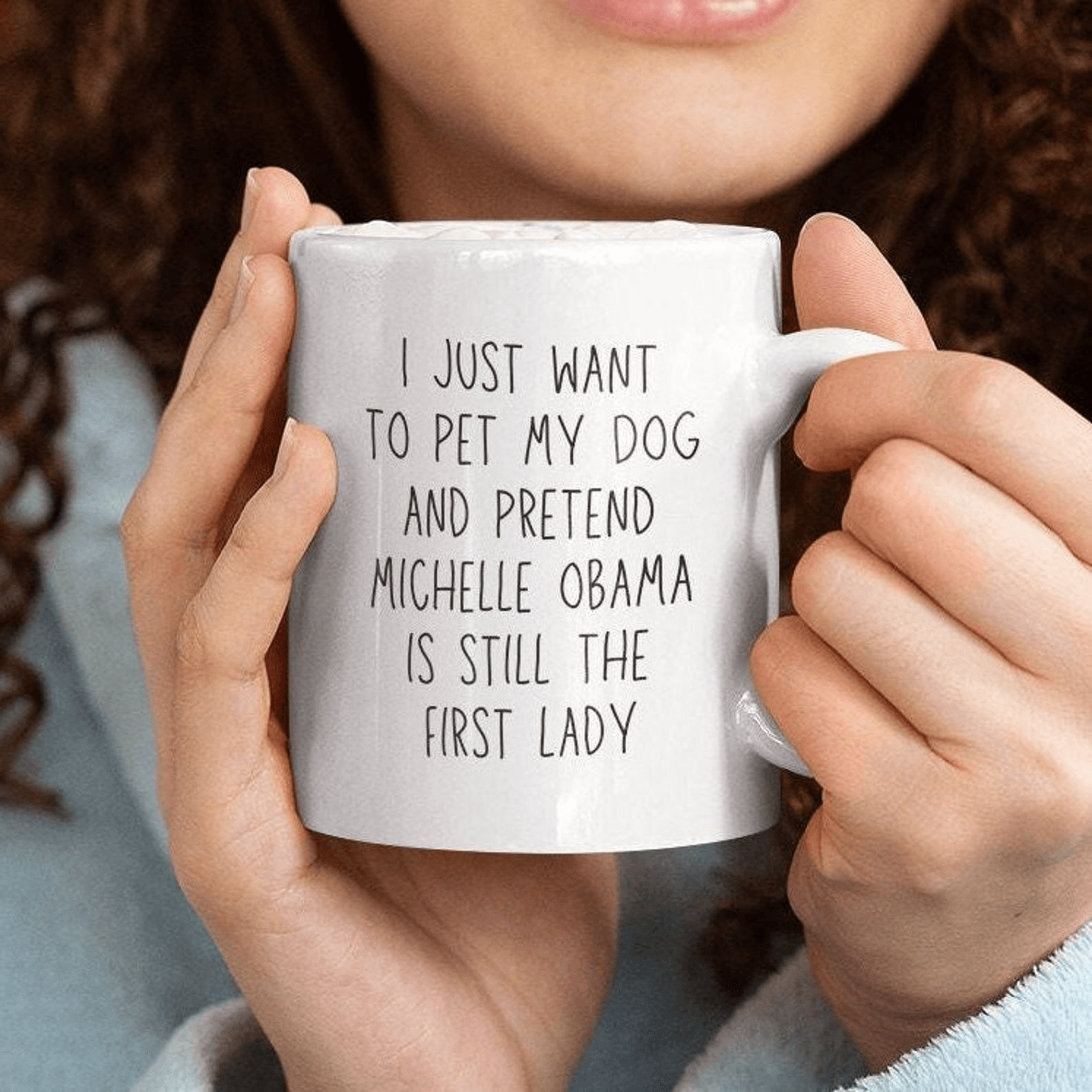 michelle and barack obama mug – democrat political coffee cup gift