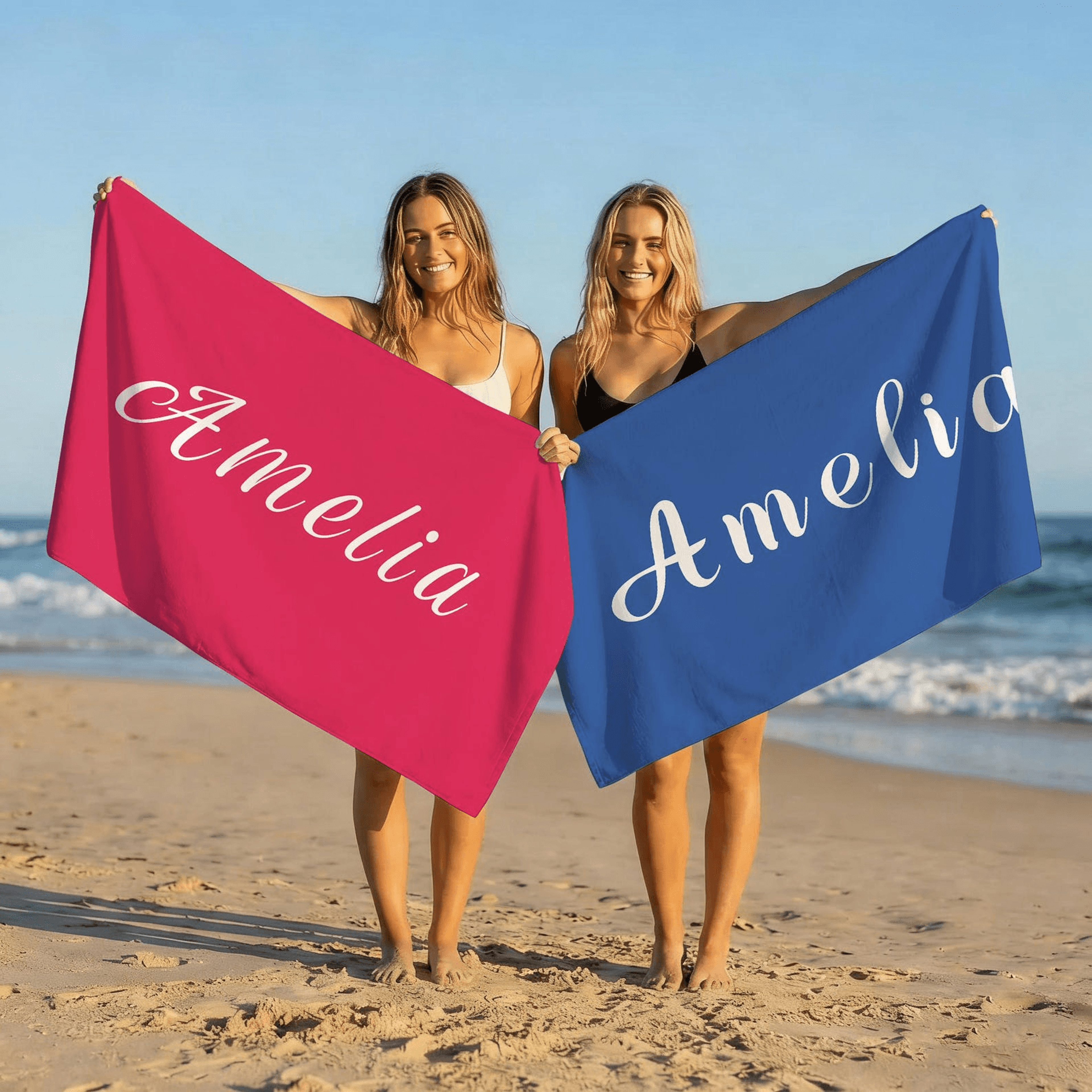 custom name vacation beach towel personalized quick dry beach towel with custom text