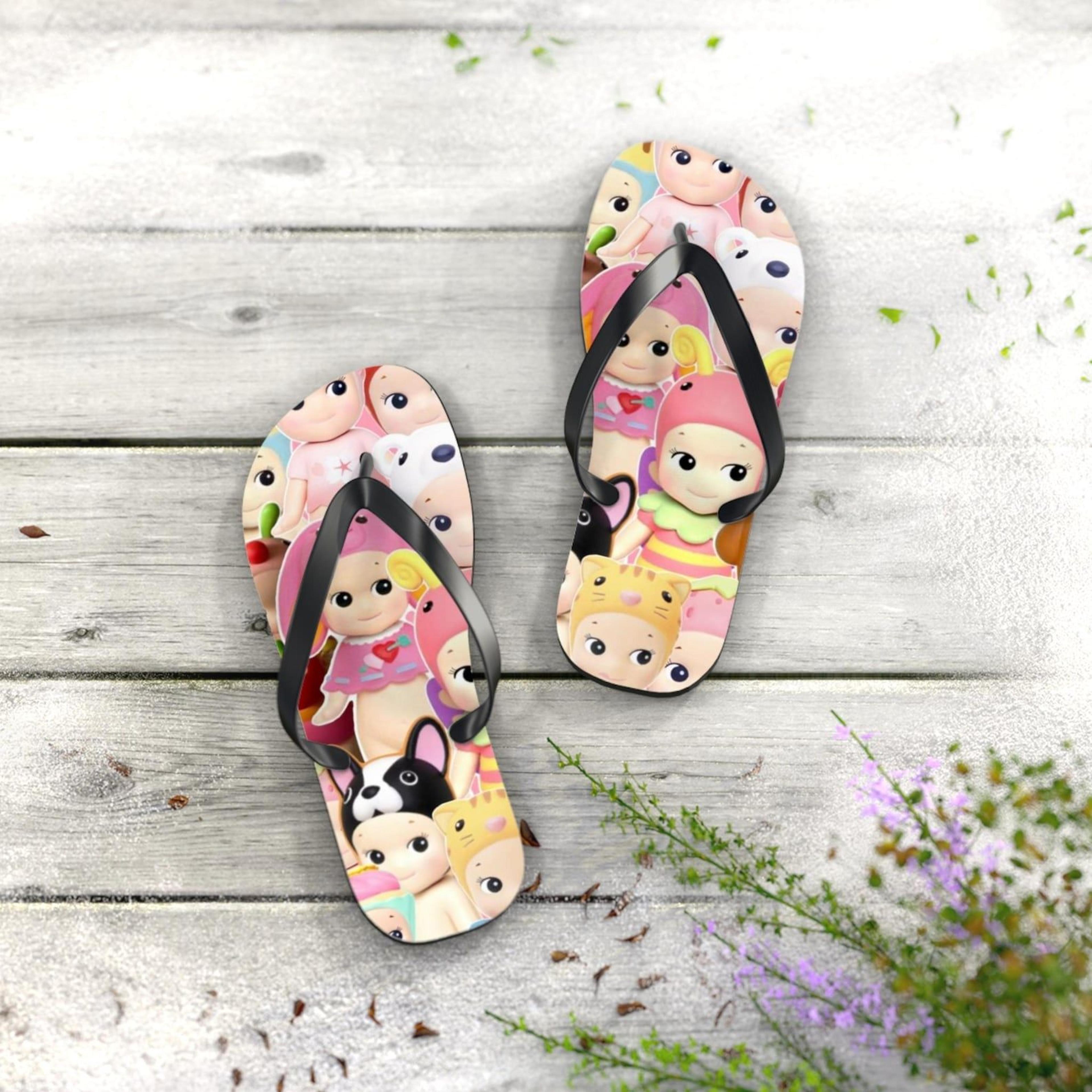 sonny angels inspired flip flops | cute beach sandals | kids summer footwear | fun vacation slides
