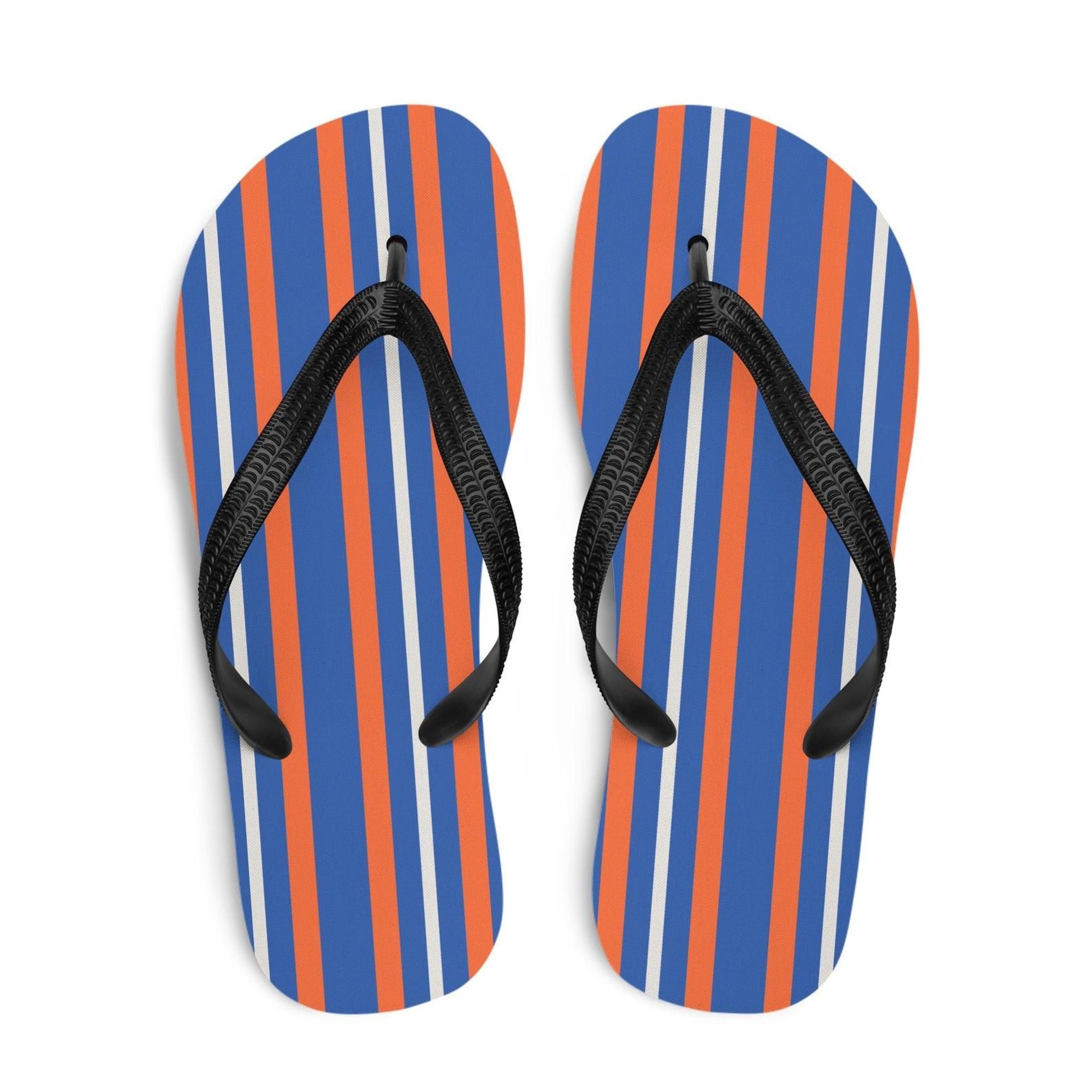 classic striped flip flops | striped flip flops | lightweight beach sandals for men & women