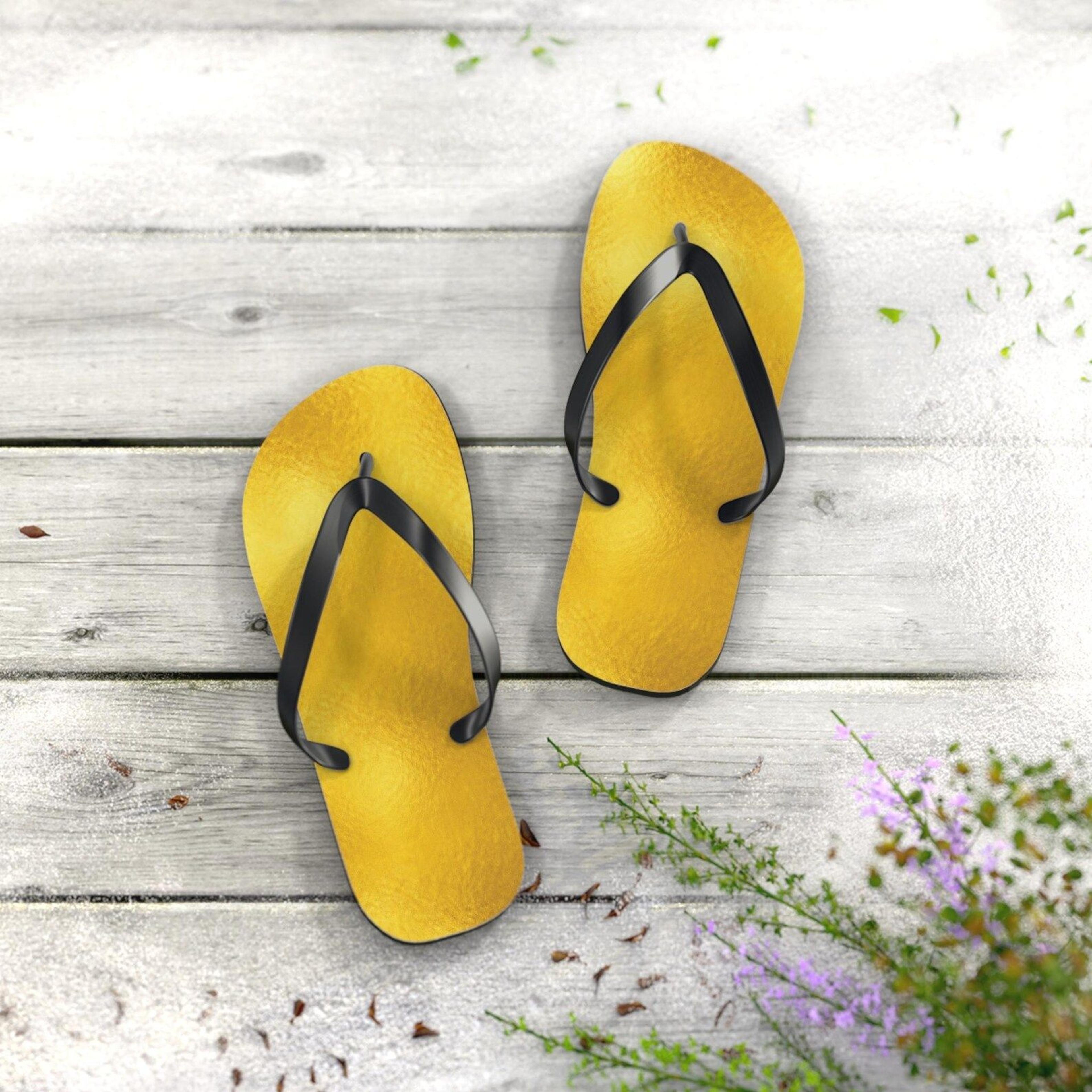 gold marble flip flops for women | luxury beach sandals | lightweight summer vacation slippers