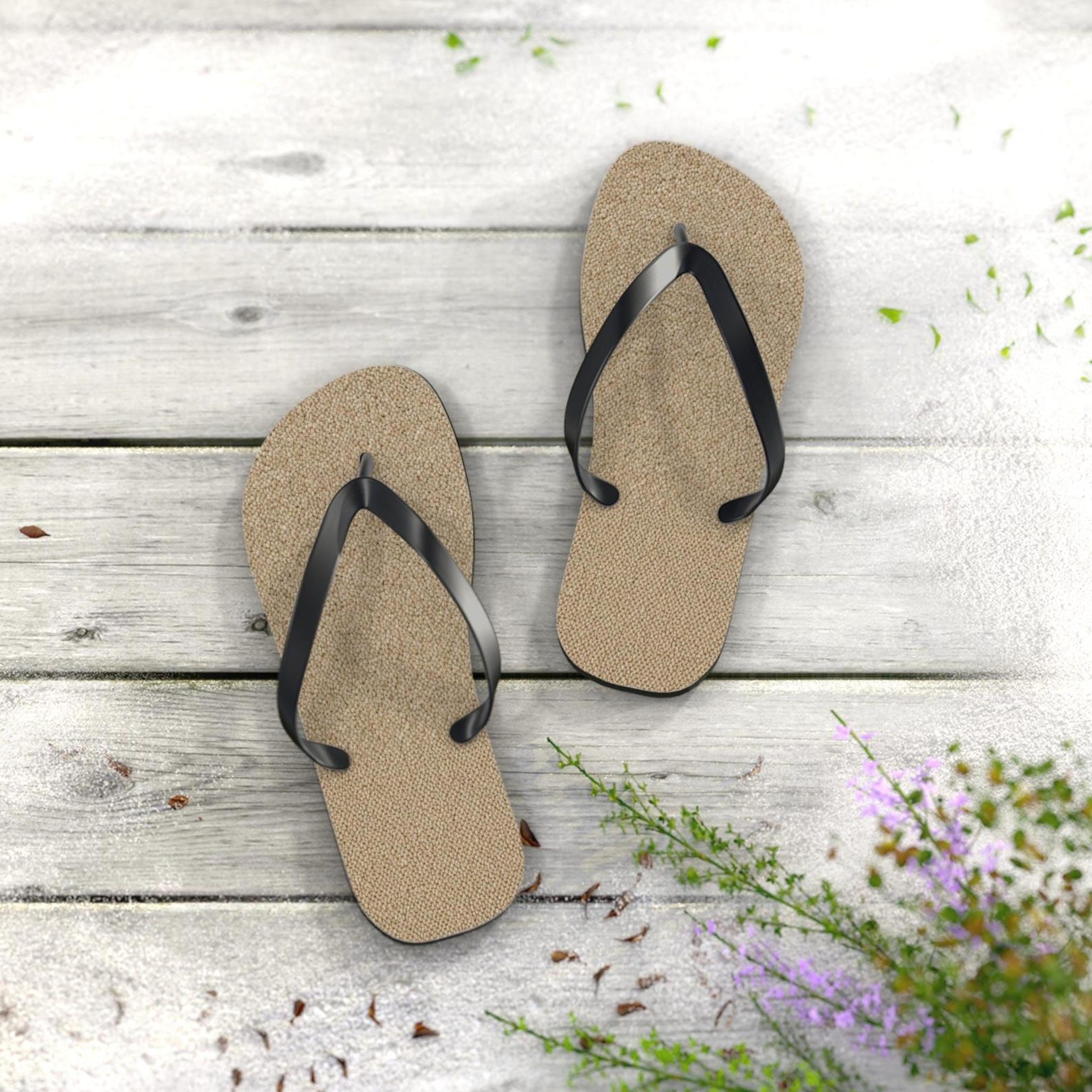 classic black strap flip flops for women | carpet texture beach sandals | lightweight summer vacation slippers