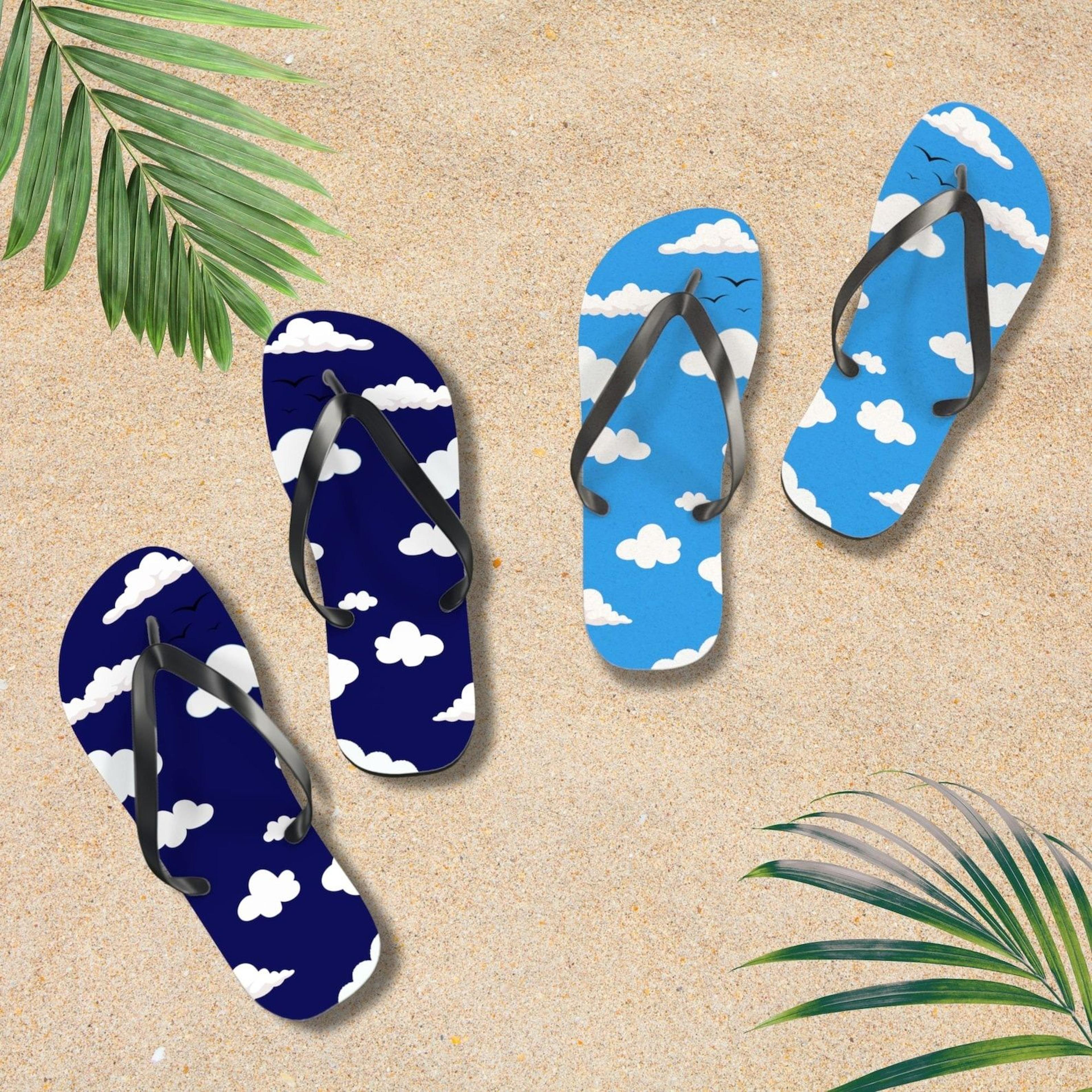 cloud flip flops for men & women | blue sky summer beach sandals