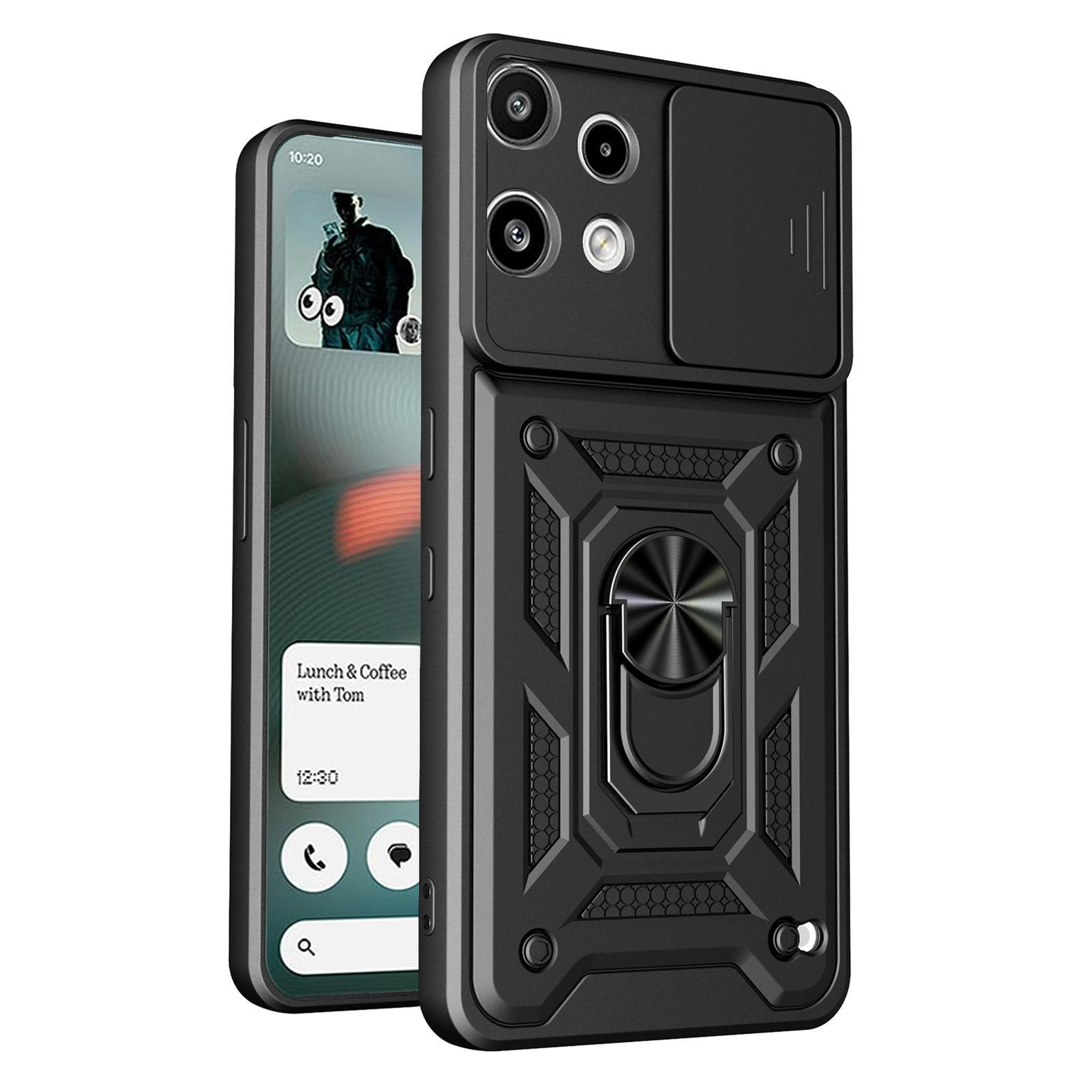 for nothing phone 3a lite sliding camera cover design tpu+pc phone caseblack