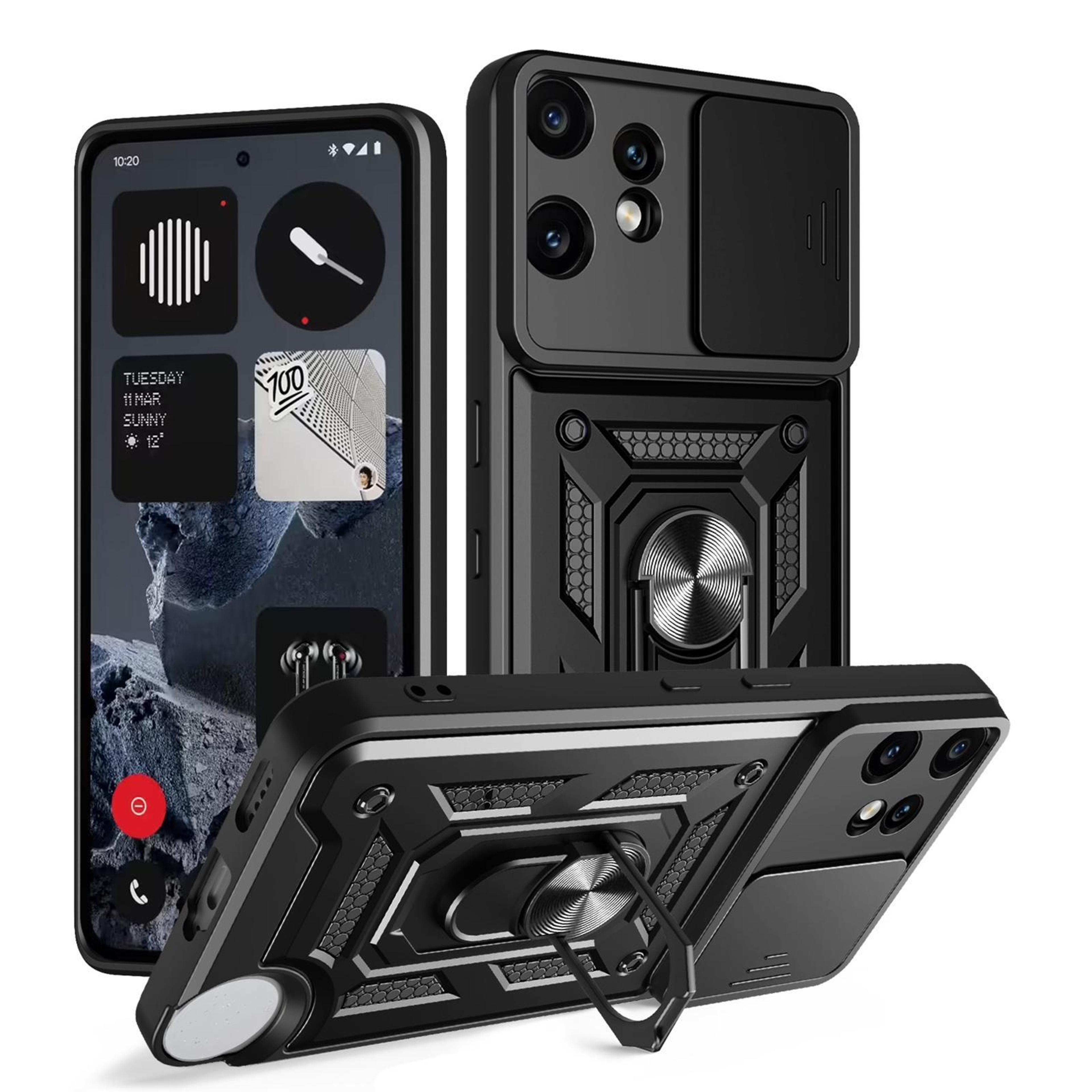 cmf phone 2 pro sliding camera cover tpu+pc protective phone case with magnetic ring stand