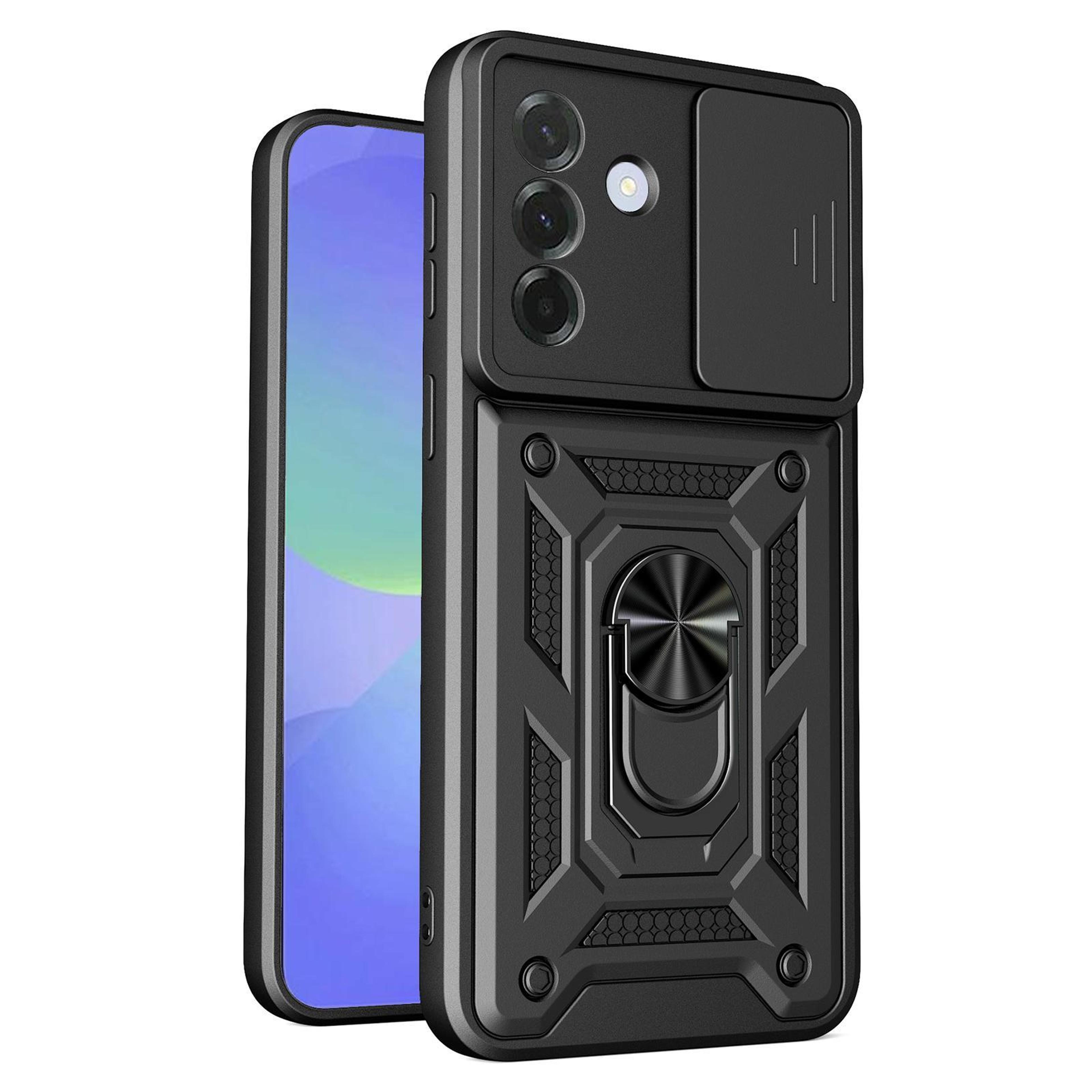 samsung galaxy a57 5g sliding camera cover tpu pc magnetic ring stand case