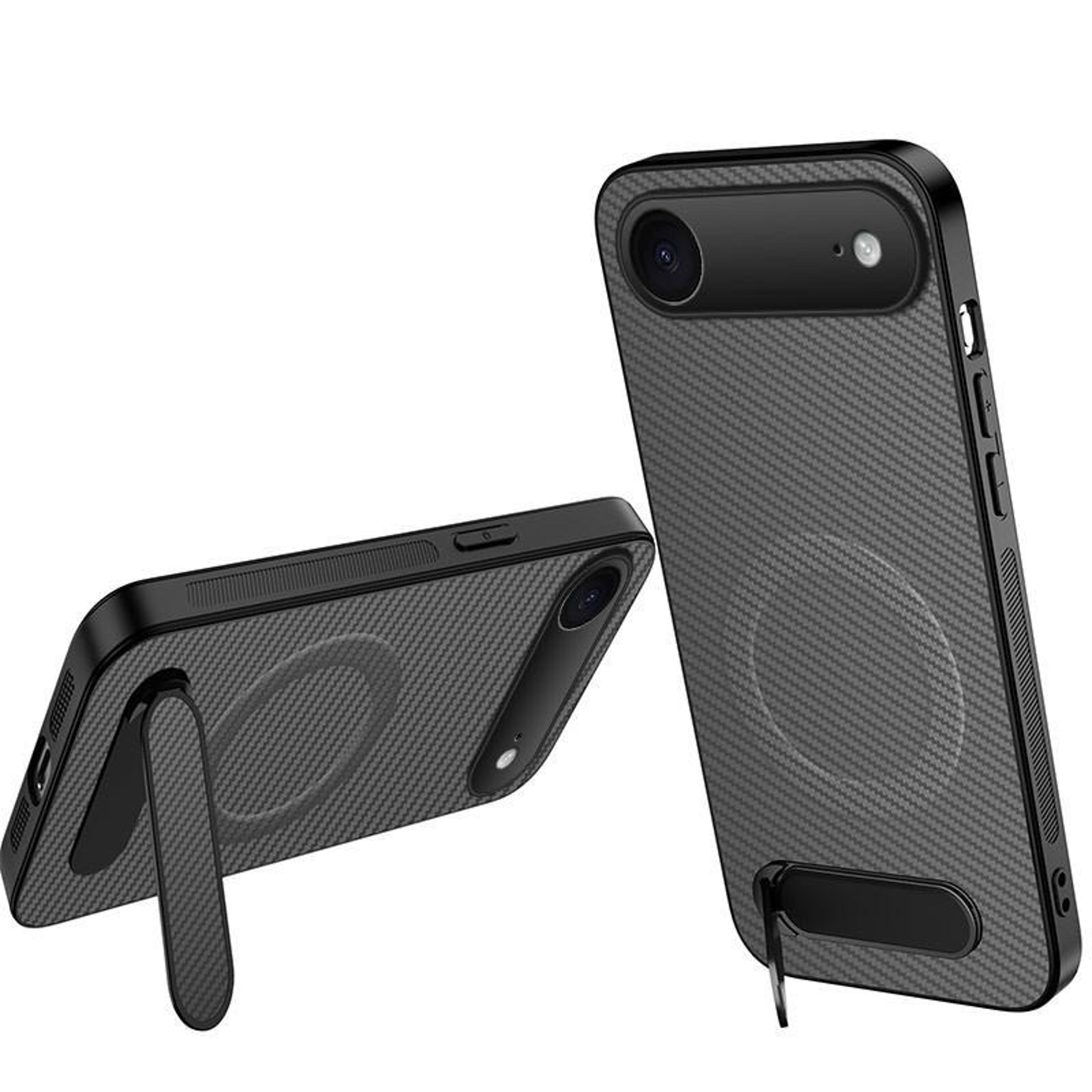 magnetic kickstand carbon fiber iphone air case shockproof slim cover