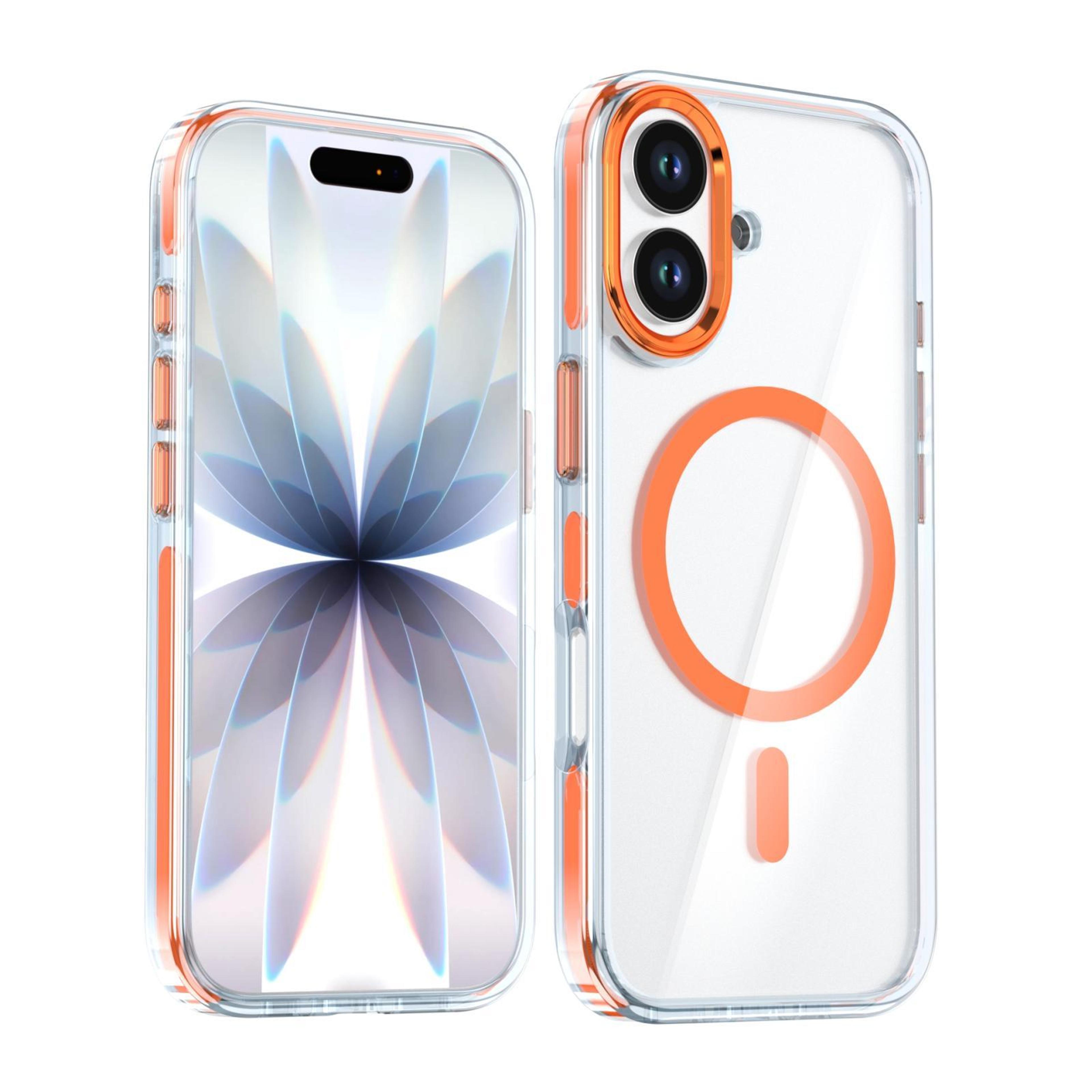 iphone 17 two tone transparent magnetic magsafe clear case
