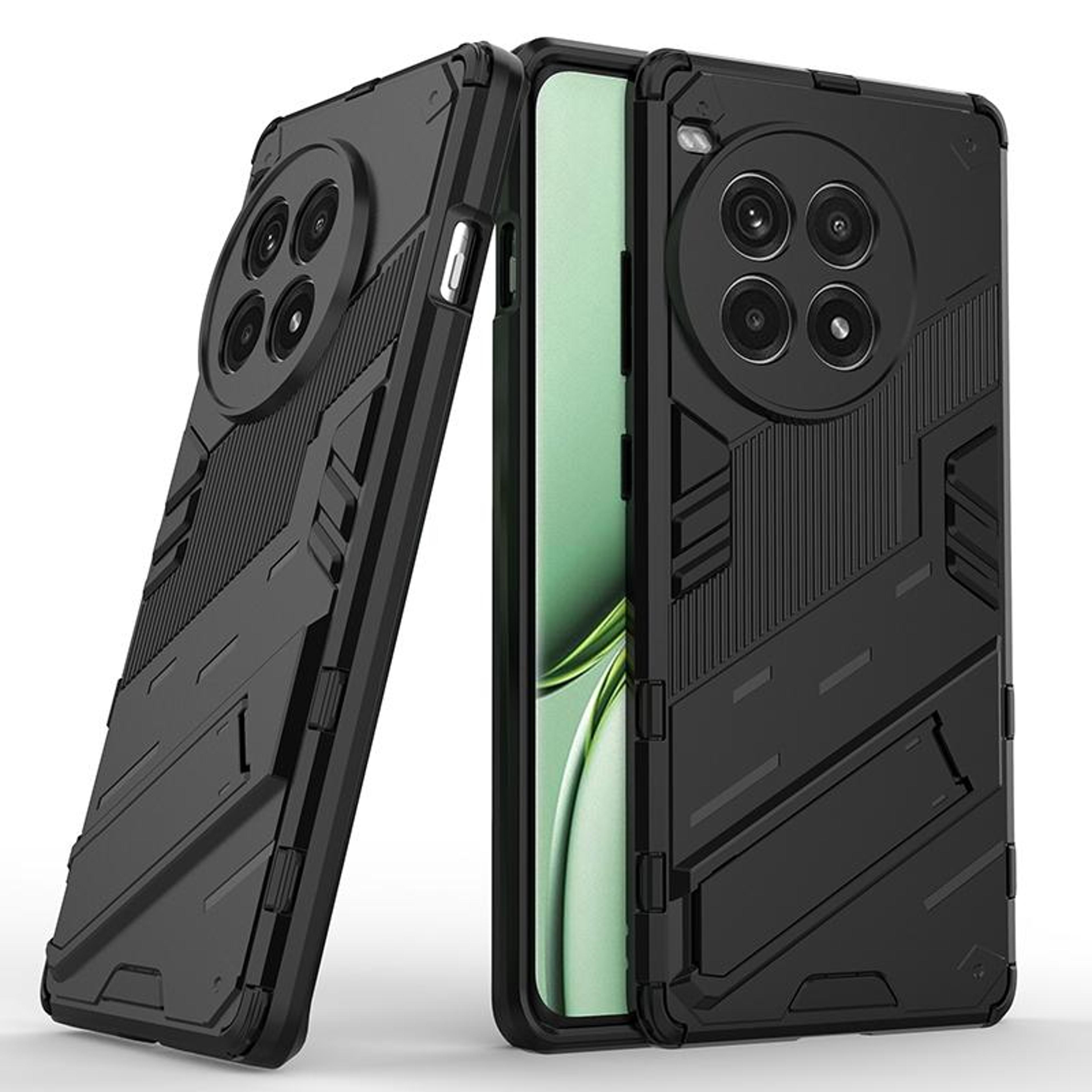 rugged shockproof armor case with stand for oneplus ace 3 pro 5g