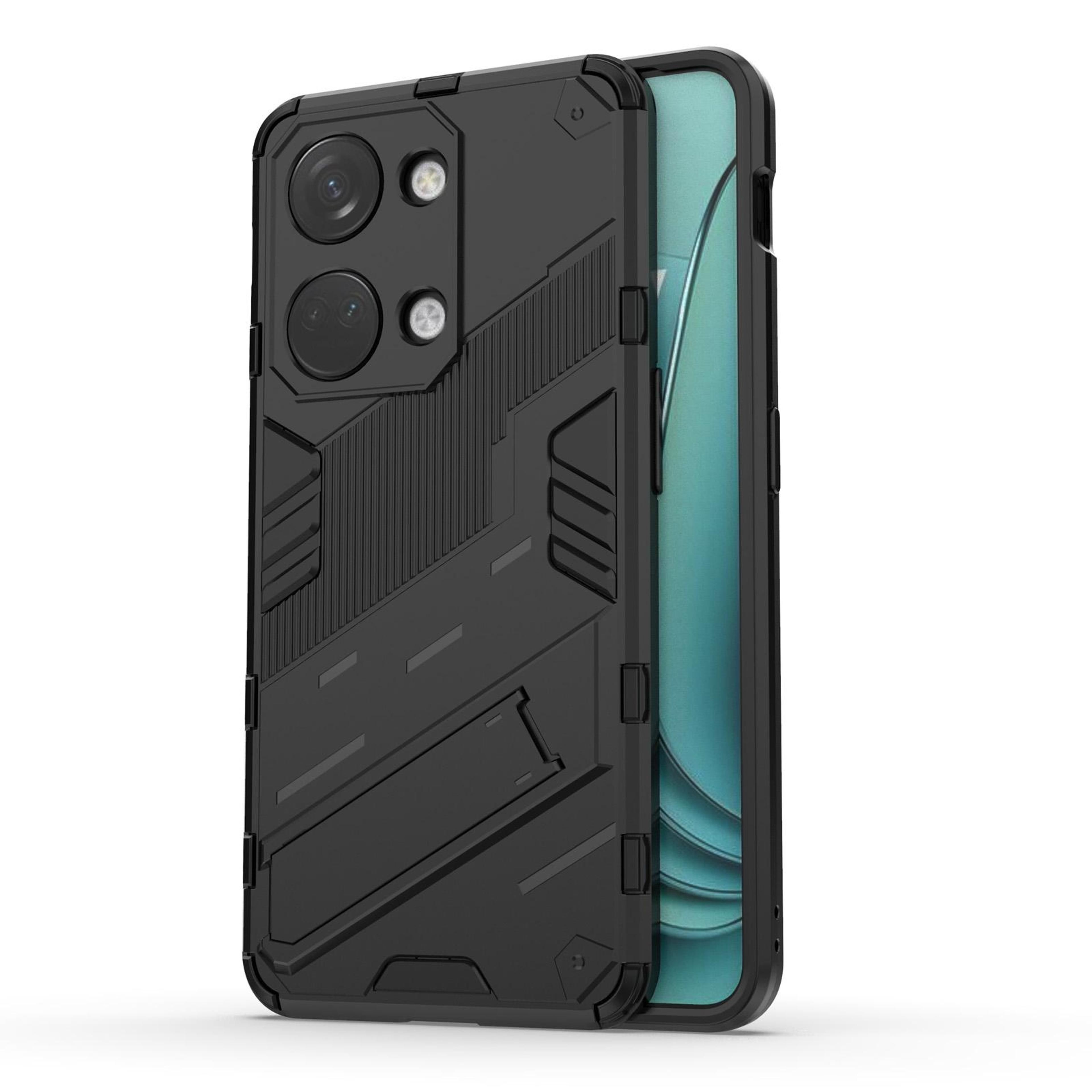 oneplus ace 2v rugged shockproof case with kickstand grip, dual layer protective phone cover