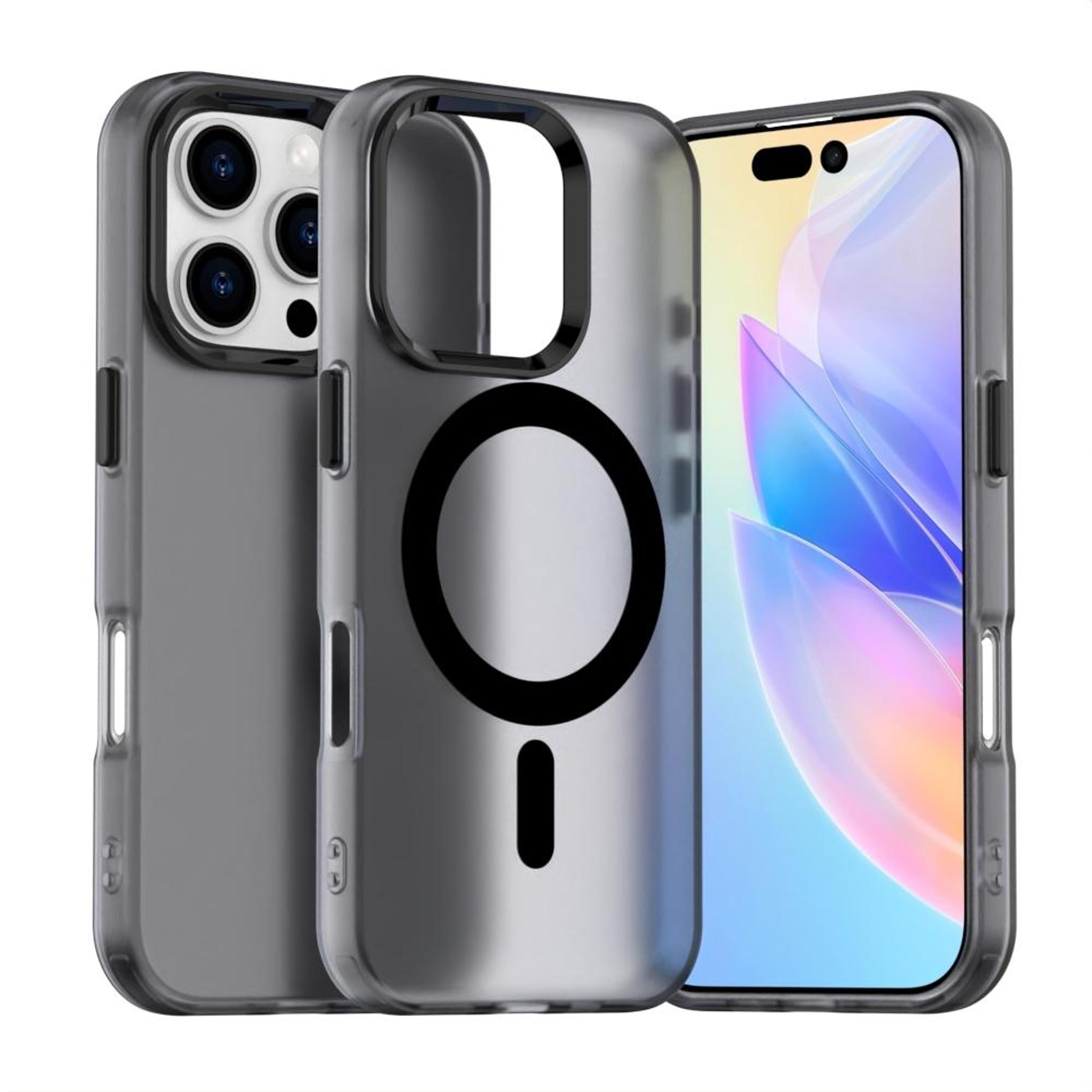 magsafe hybrid shockproof case for iphone 16 pro slim candy tpu pc cover
