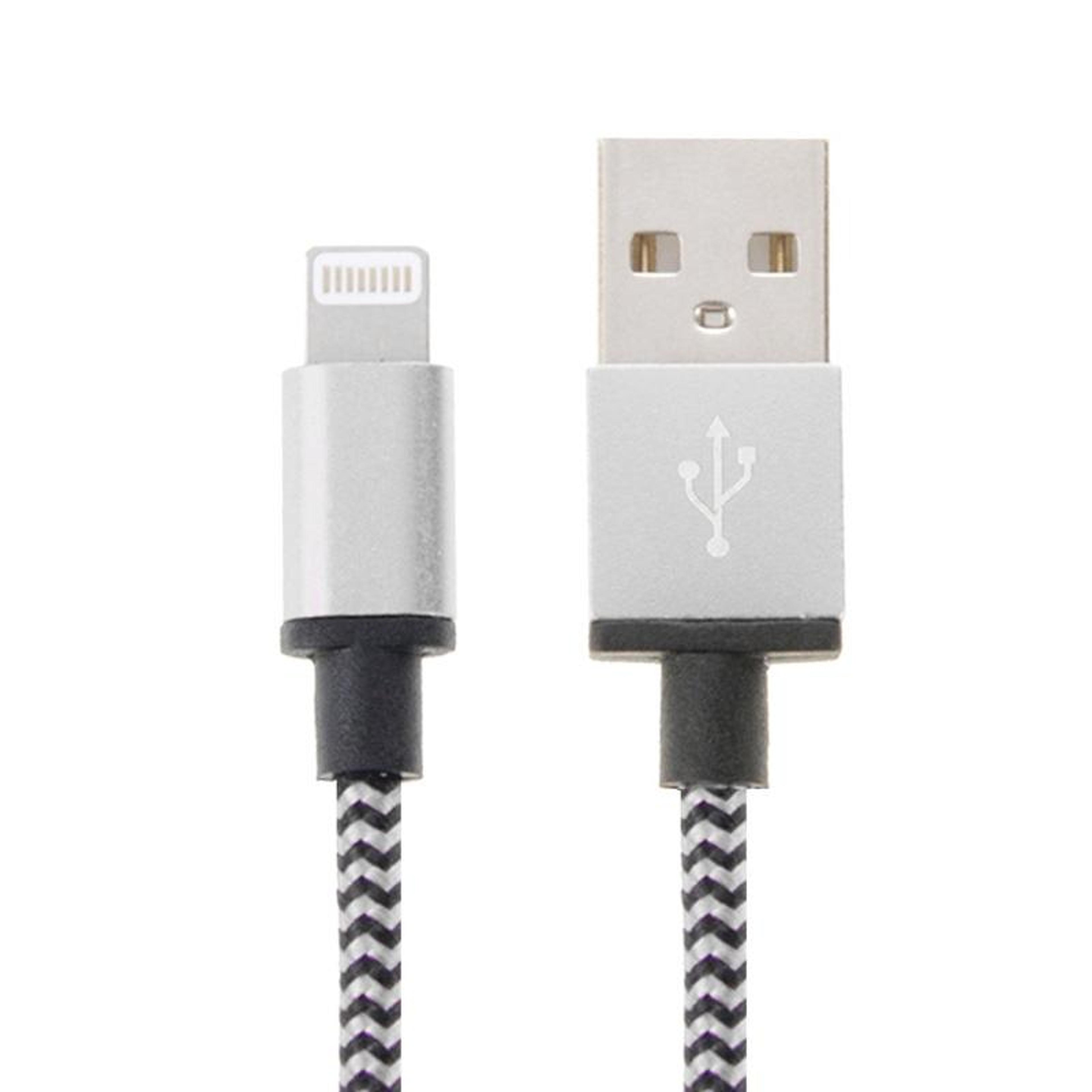 2m braided lightning charging cable durable iphone fast sync usb cable