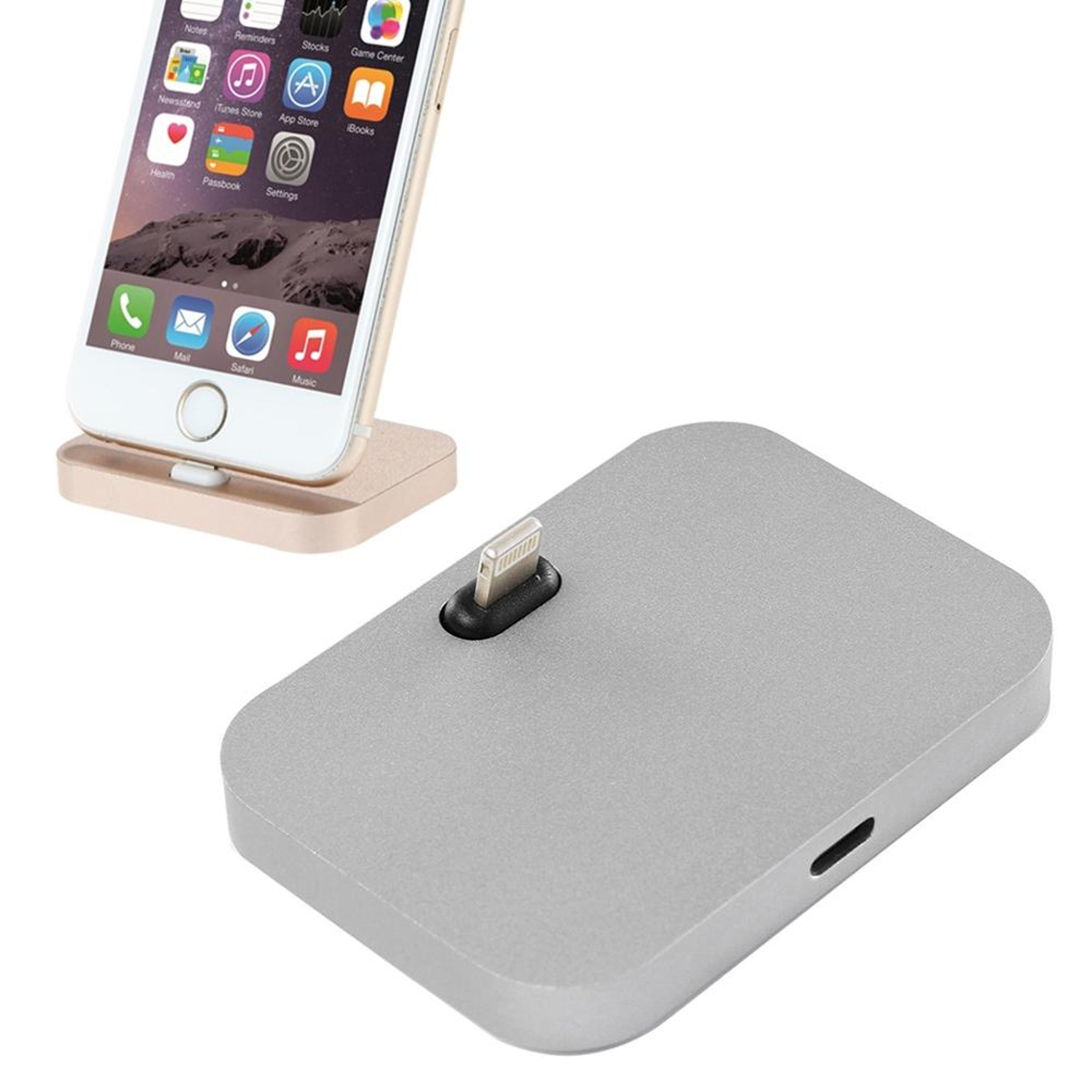 aluminum iphone lightning charging dock stand station – 8 pin charging dock for desk use