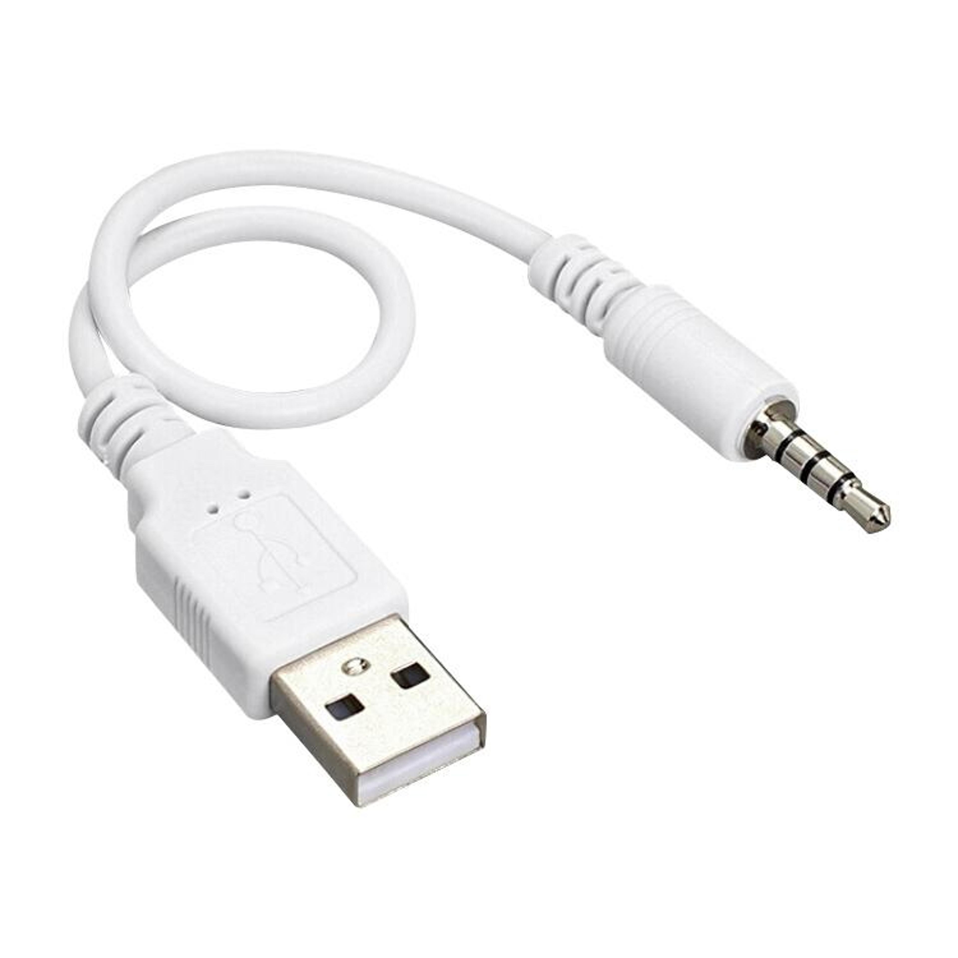 usb to 3.5mm ipod shuffle sync & charging cable 15.5cm for 1st 2nd 3rd gen