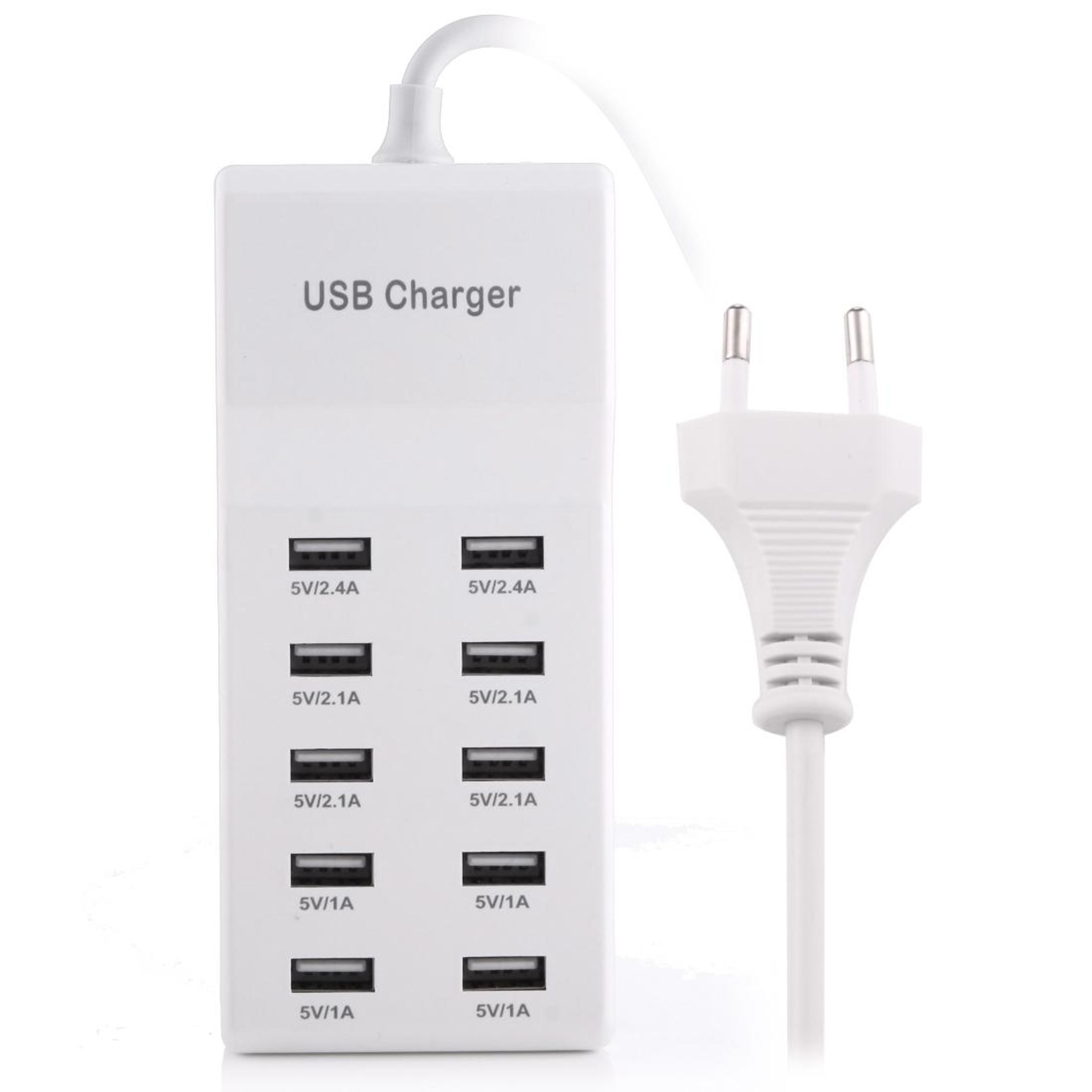 10 port usb charging station multi usb charger adapter 5v high speed hub