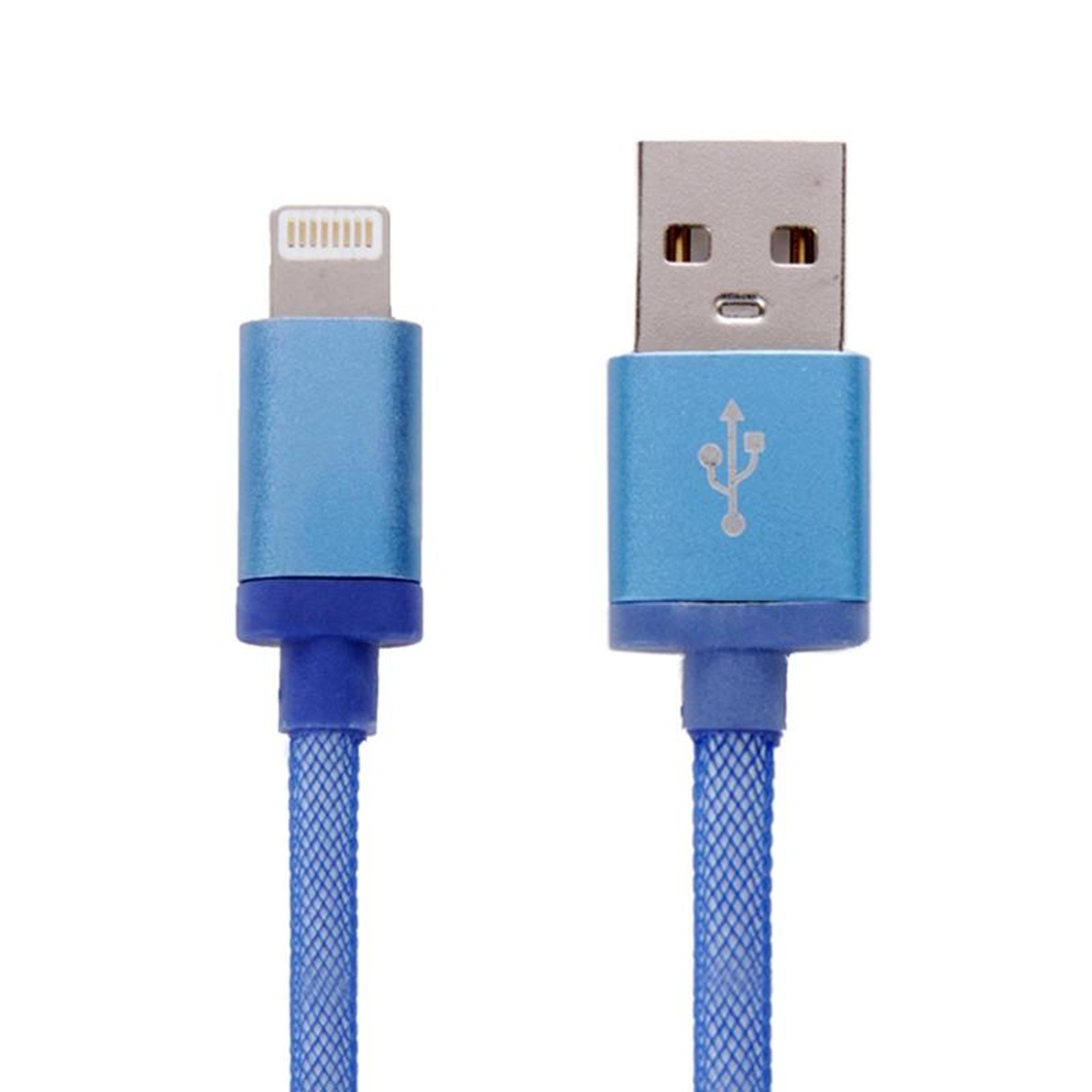 durable 8 pin usb charging cable 1m with metal head fast sync data cable for iphone ipad