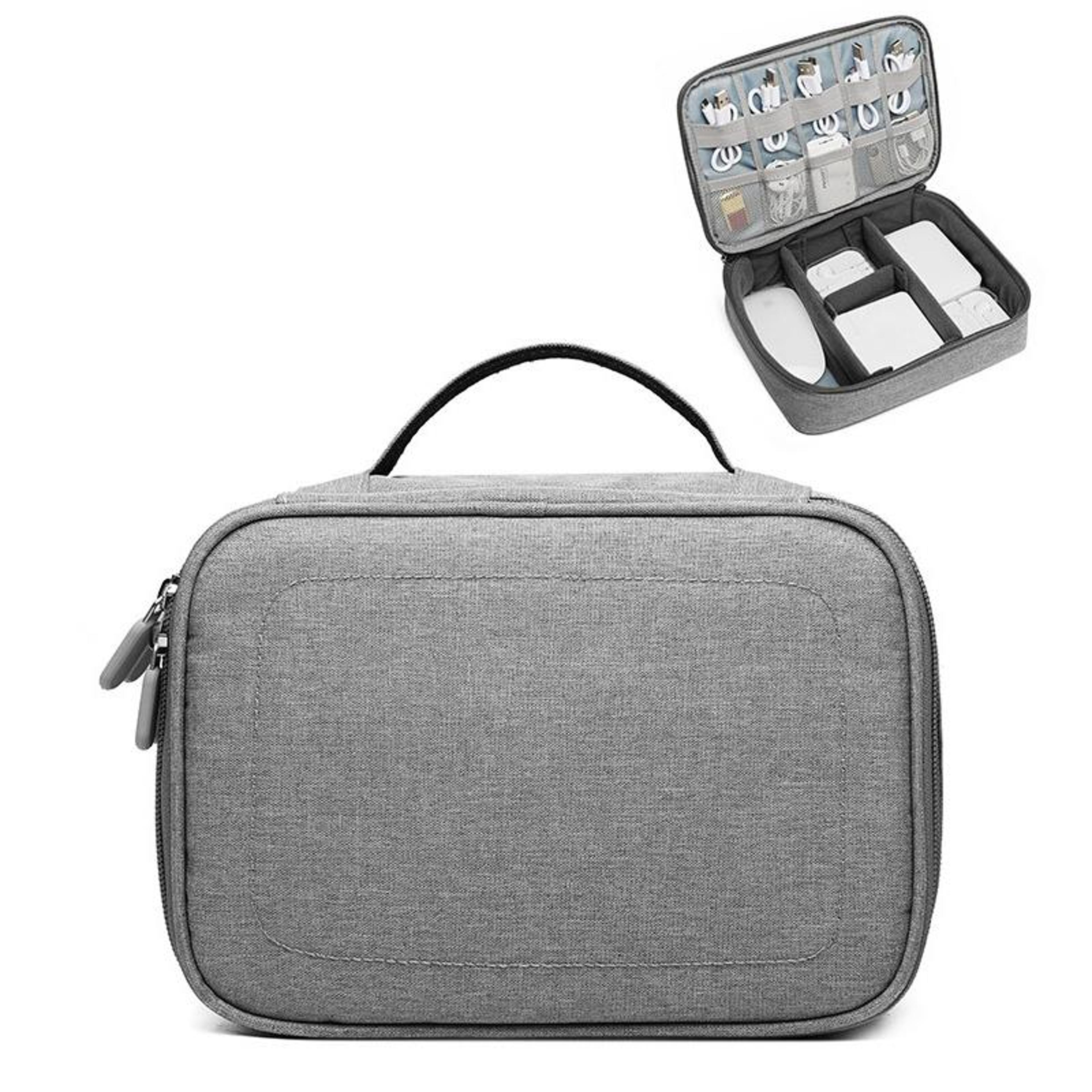 multi-function headphone & cable storage bag travel organizer for electronics accessories