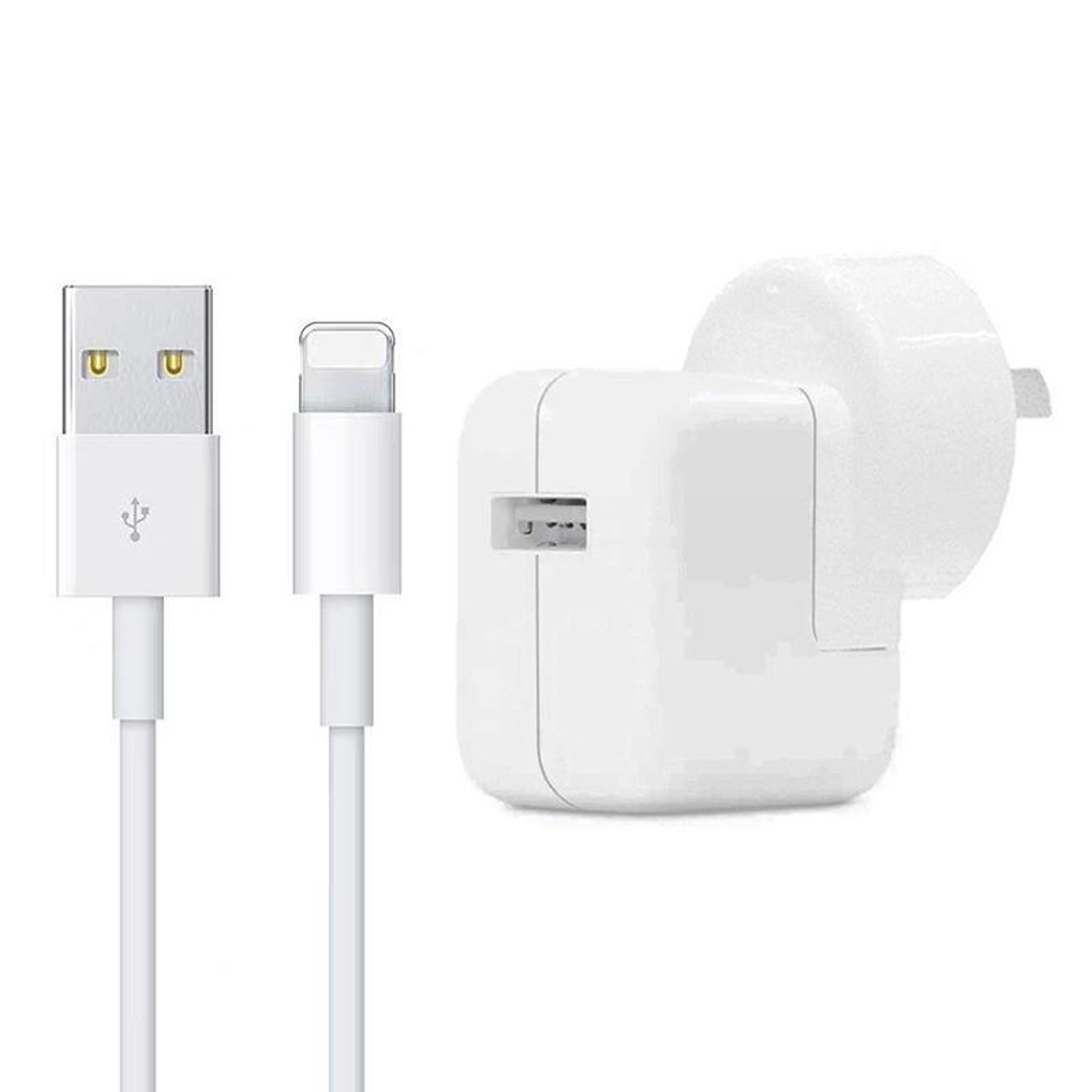 12w usb charger with usb to 8 pin cable fast charging adapter for iphone ipad