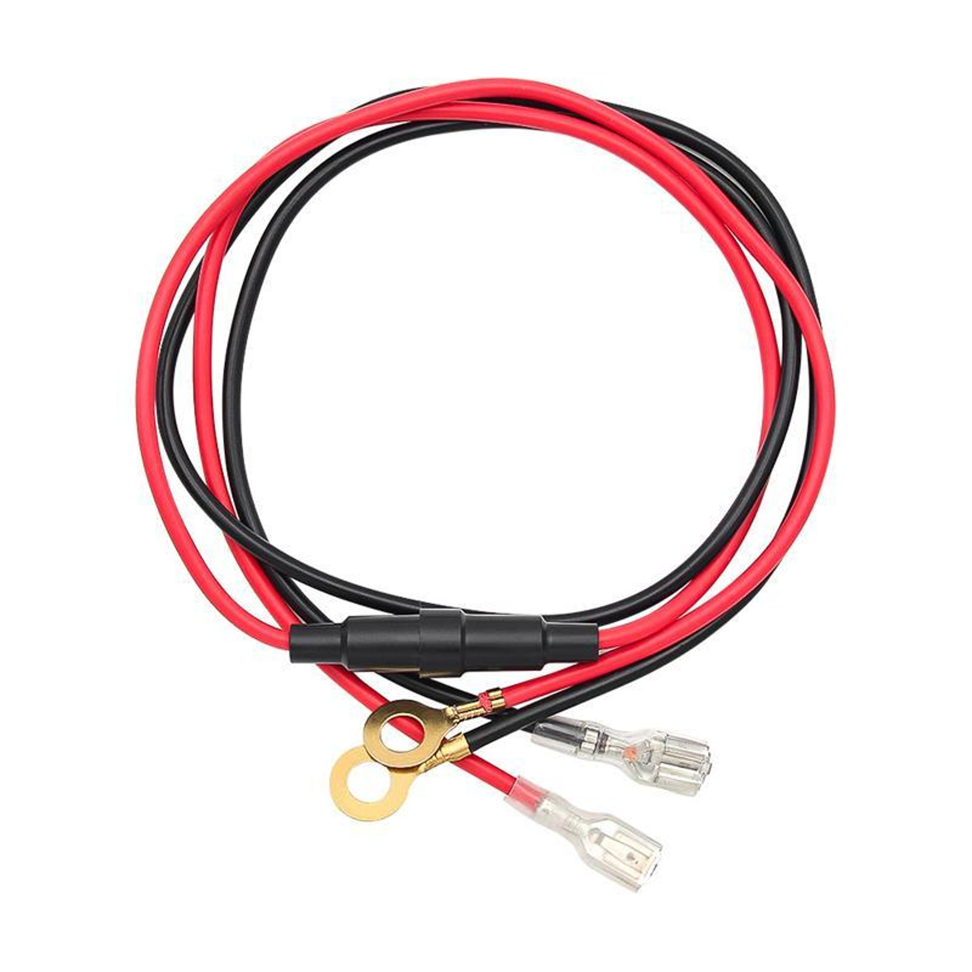 10a 60cm o-type terminal automotive wiring harness 12v car battery power cable red black