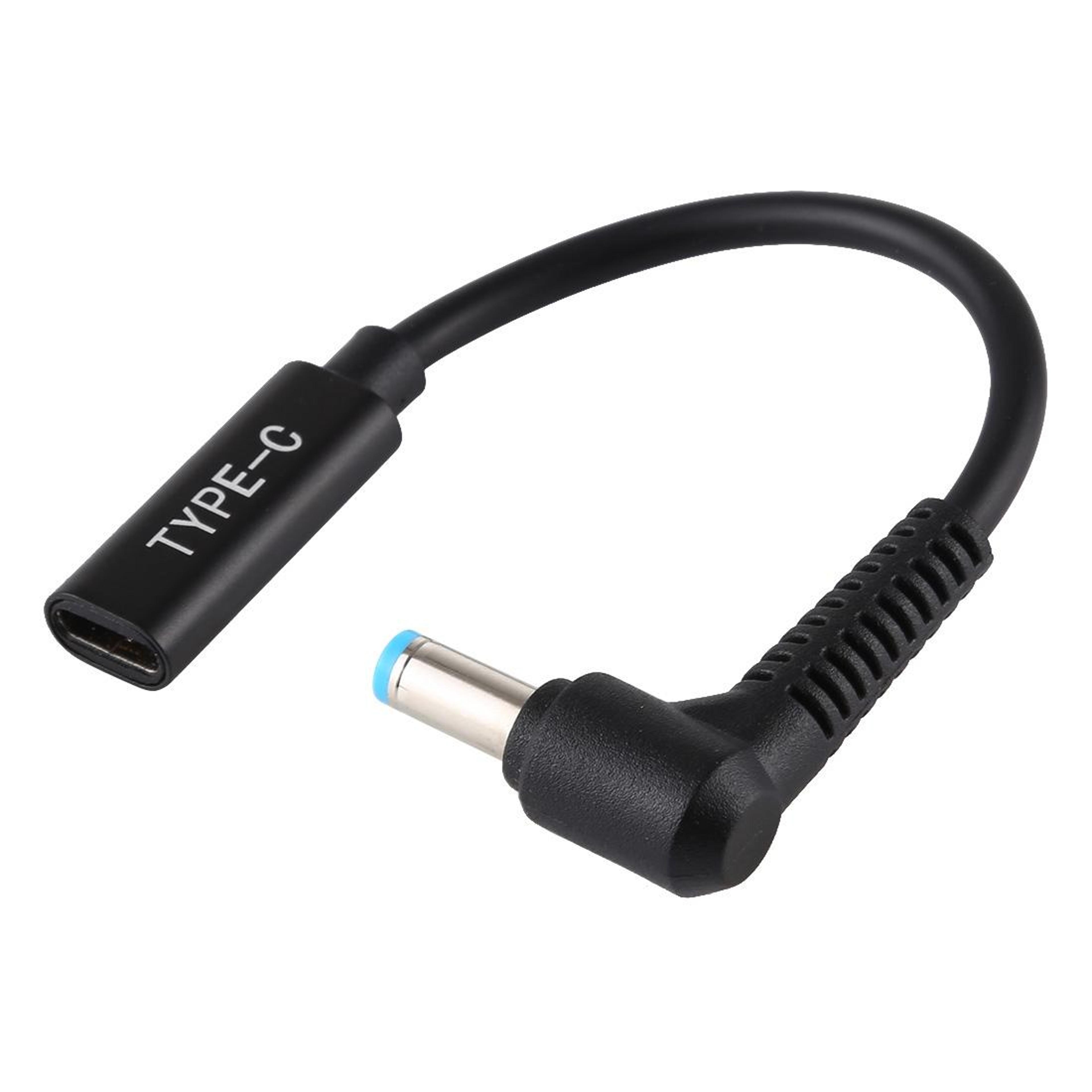 dc 5.5x1.7mm to usb-c female power adapter cable compact barrel jack charging converter