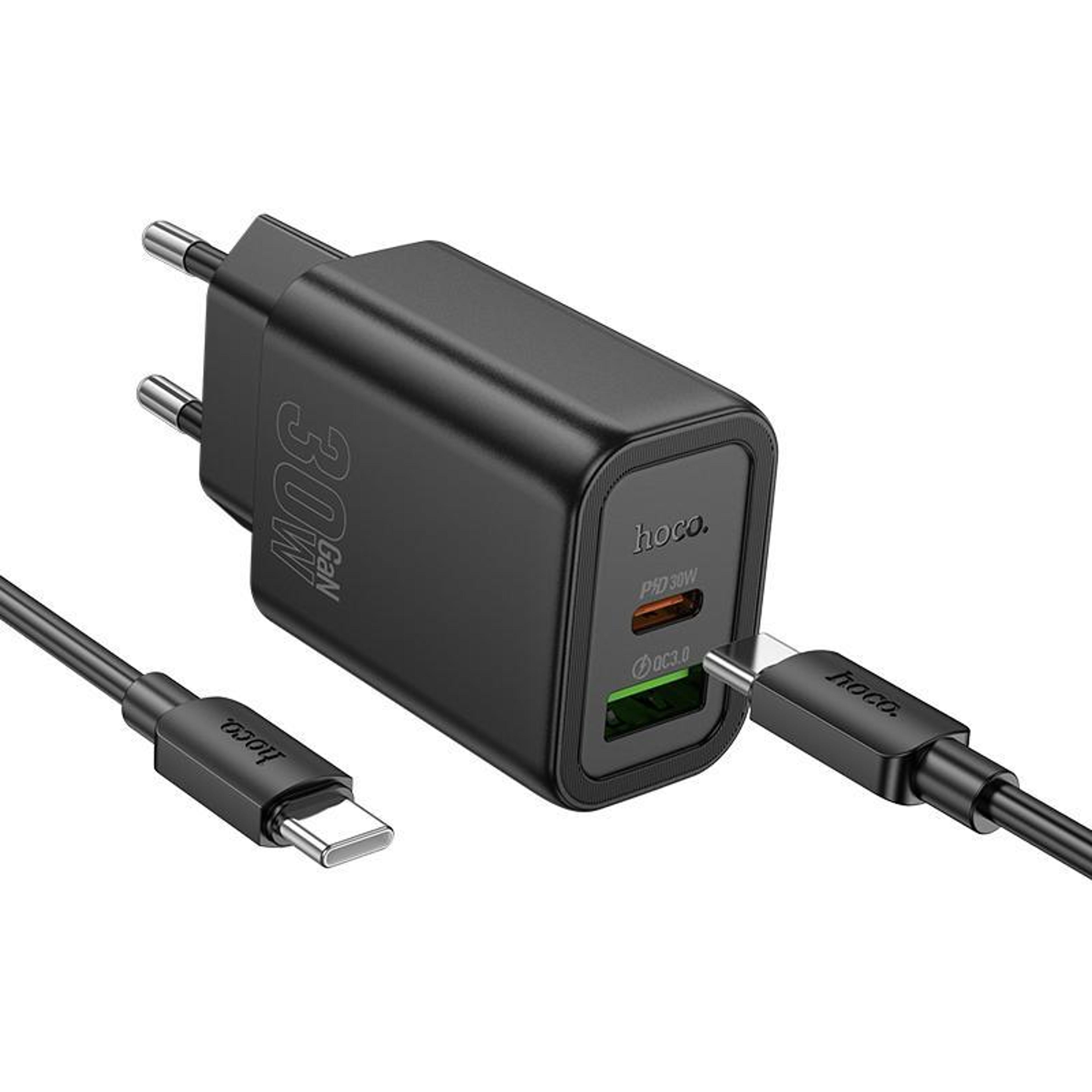 n63 pd30w qc3.0 usb-c fast charger set with 60w type-c cable