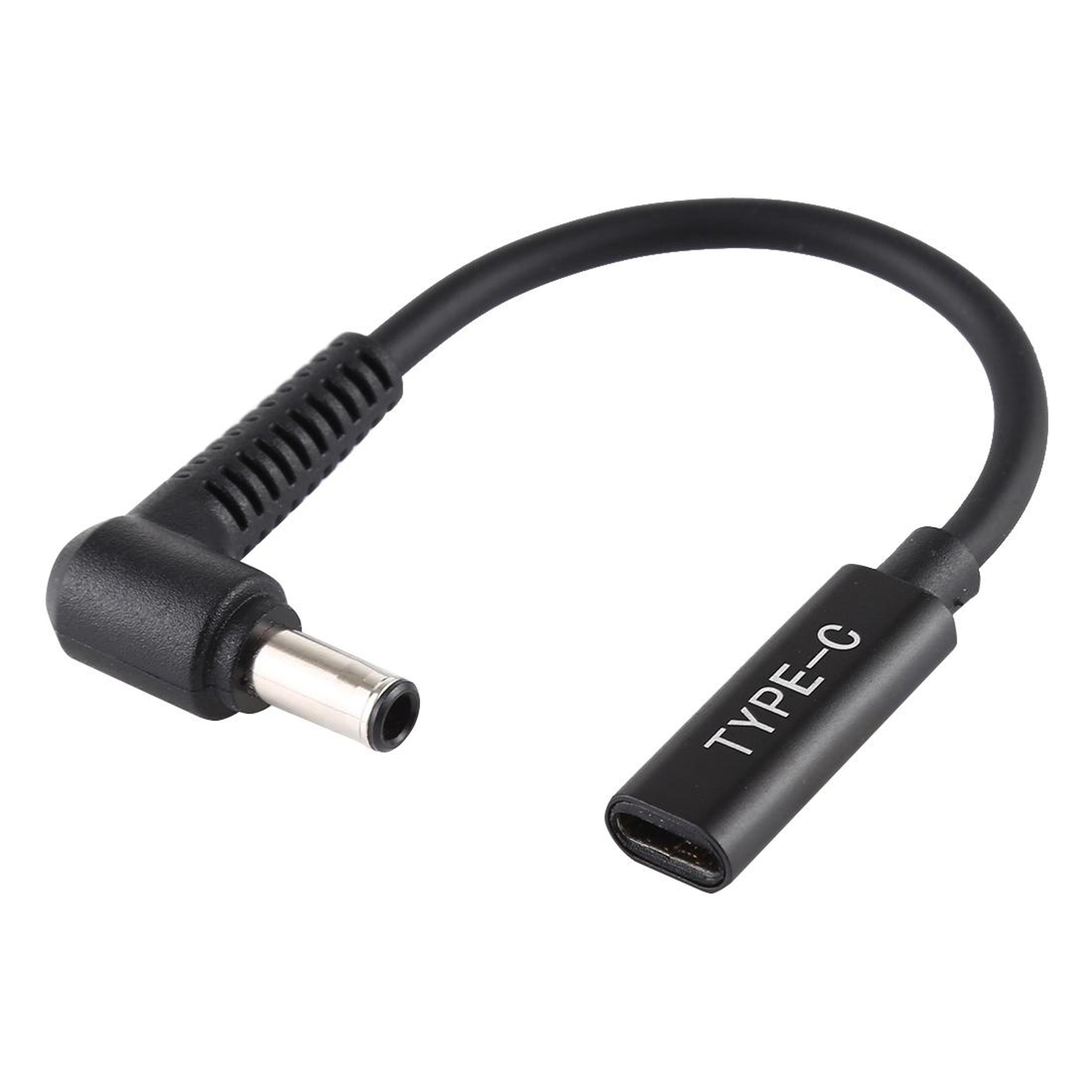 usb-c female to 5.0x1.0mm dc adapter cable compact power connector for laptops routers