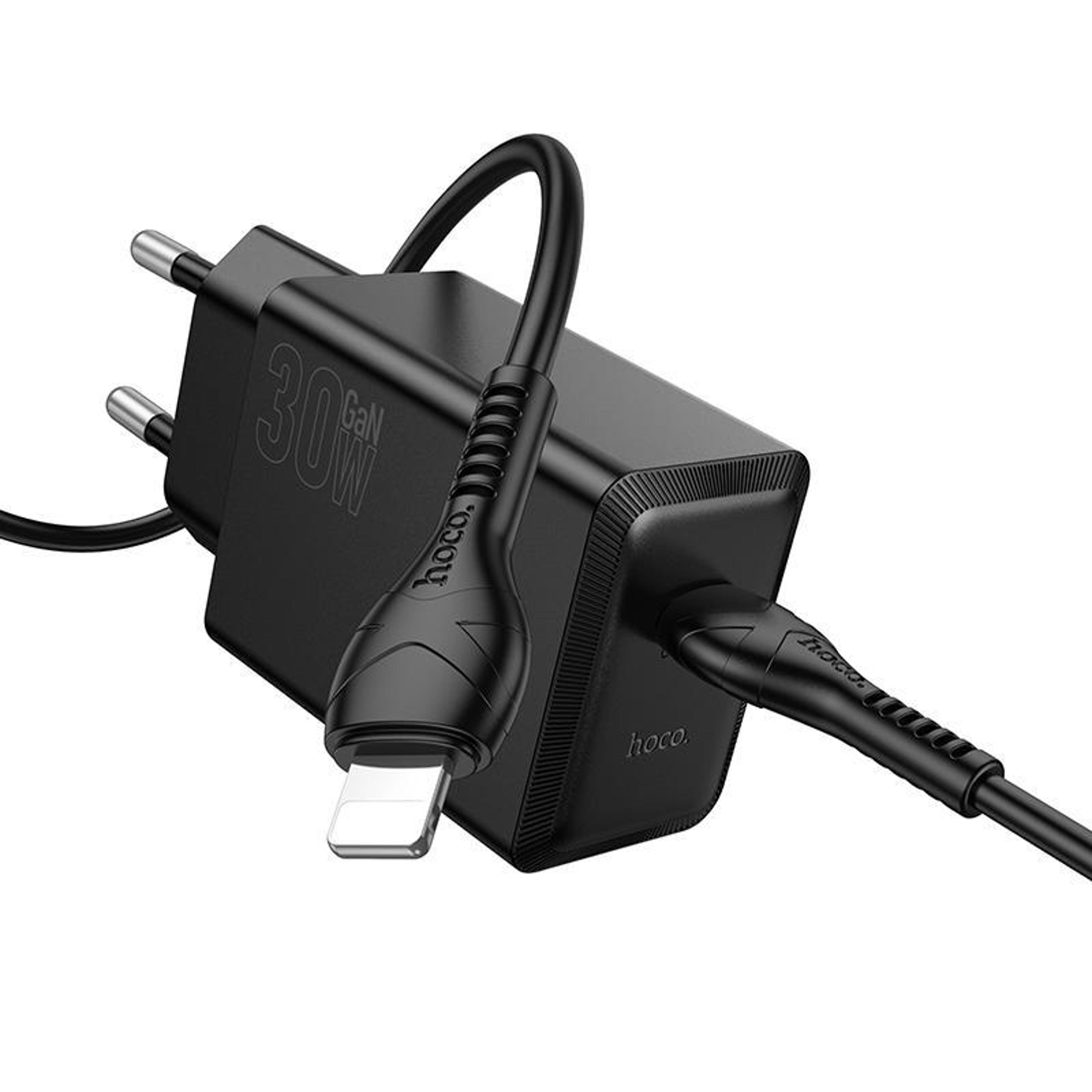 pd30w fast usb-c charger with lightning cable compact power adapter