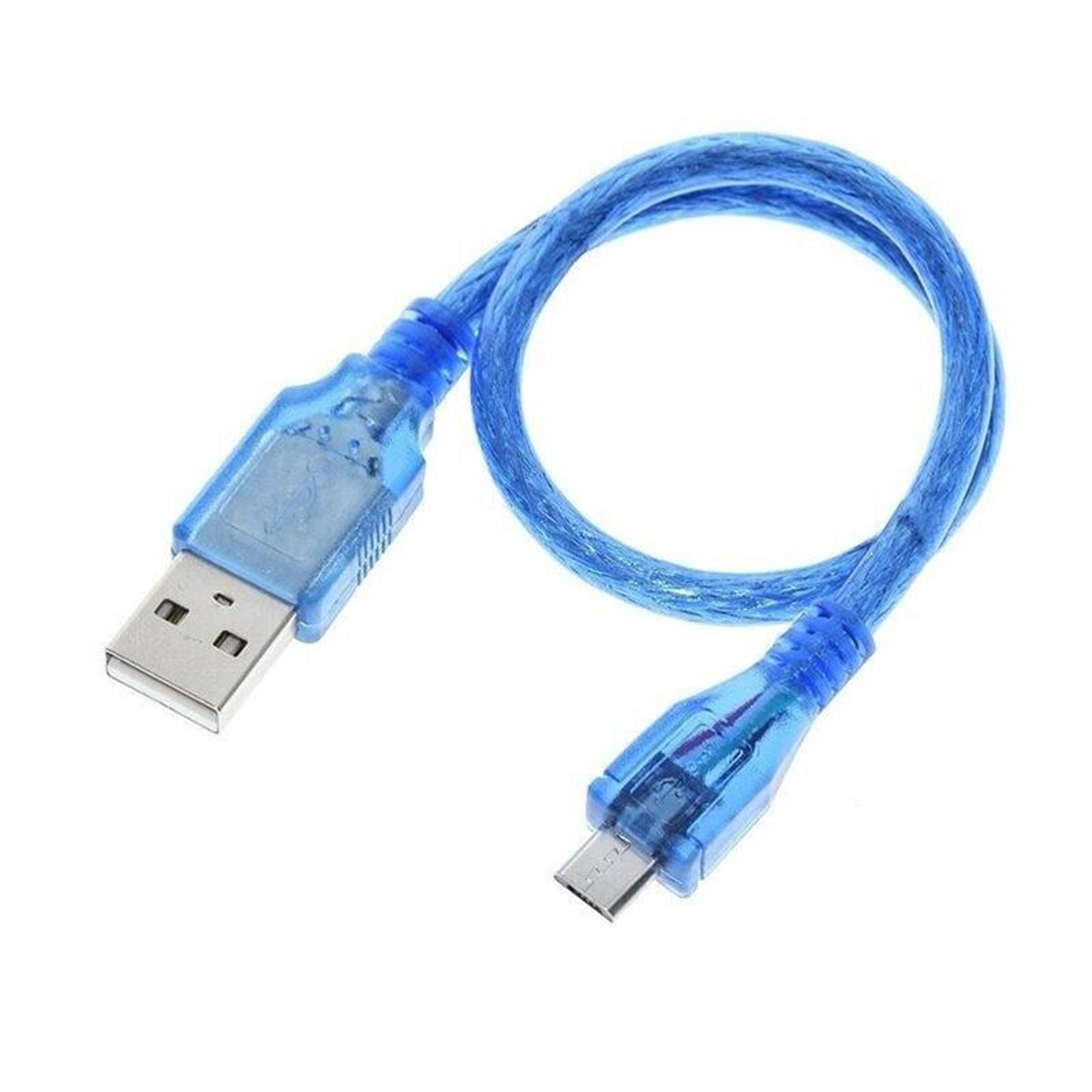 usb 2.0 to micro usb adapter cable 30cm blue high speed data and charging sync cable