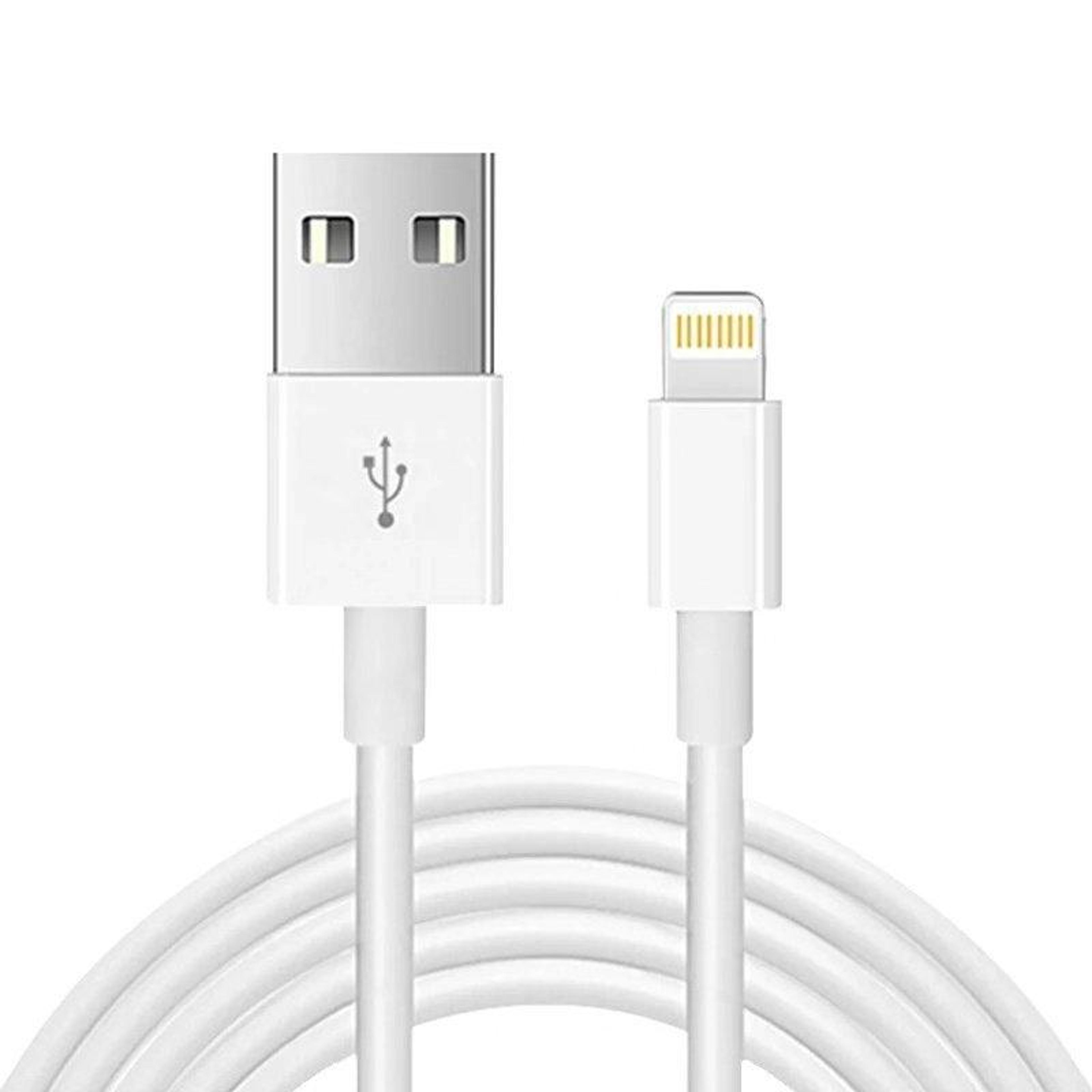 usb to lightning cable 3m iphone charging & data sync cable white