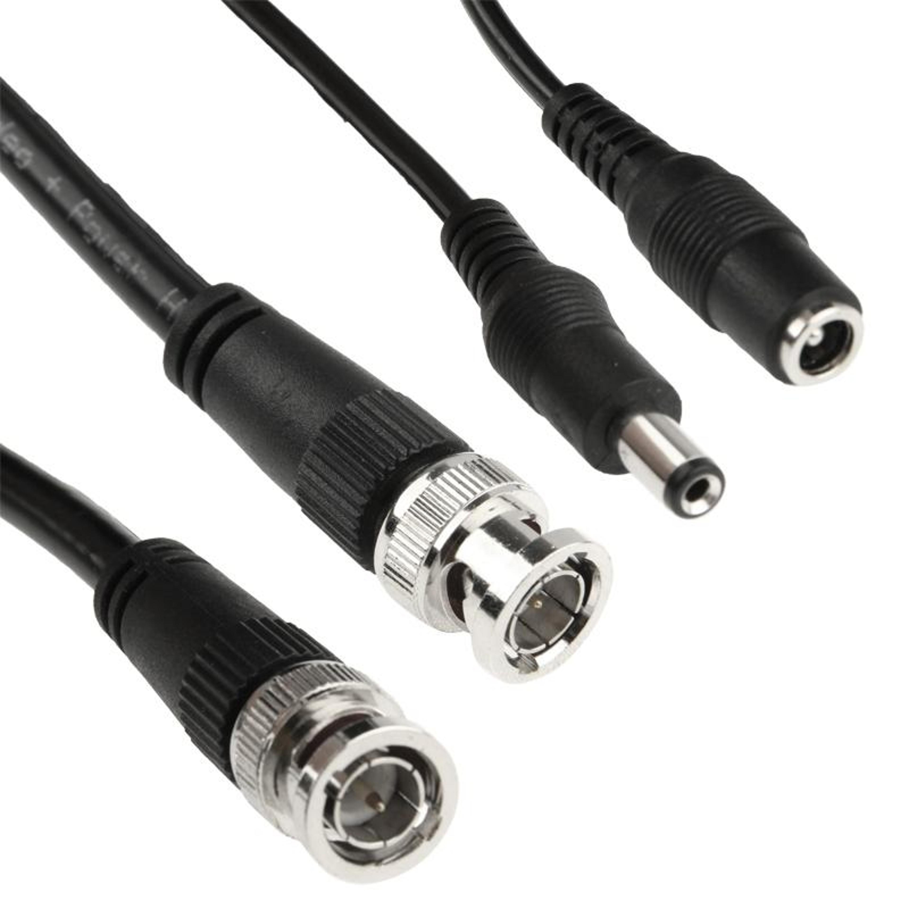 10m cctv bnc surveillance camera video & power extension cable