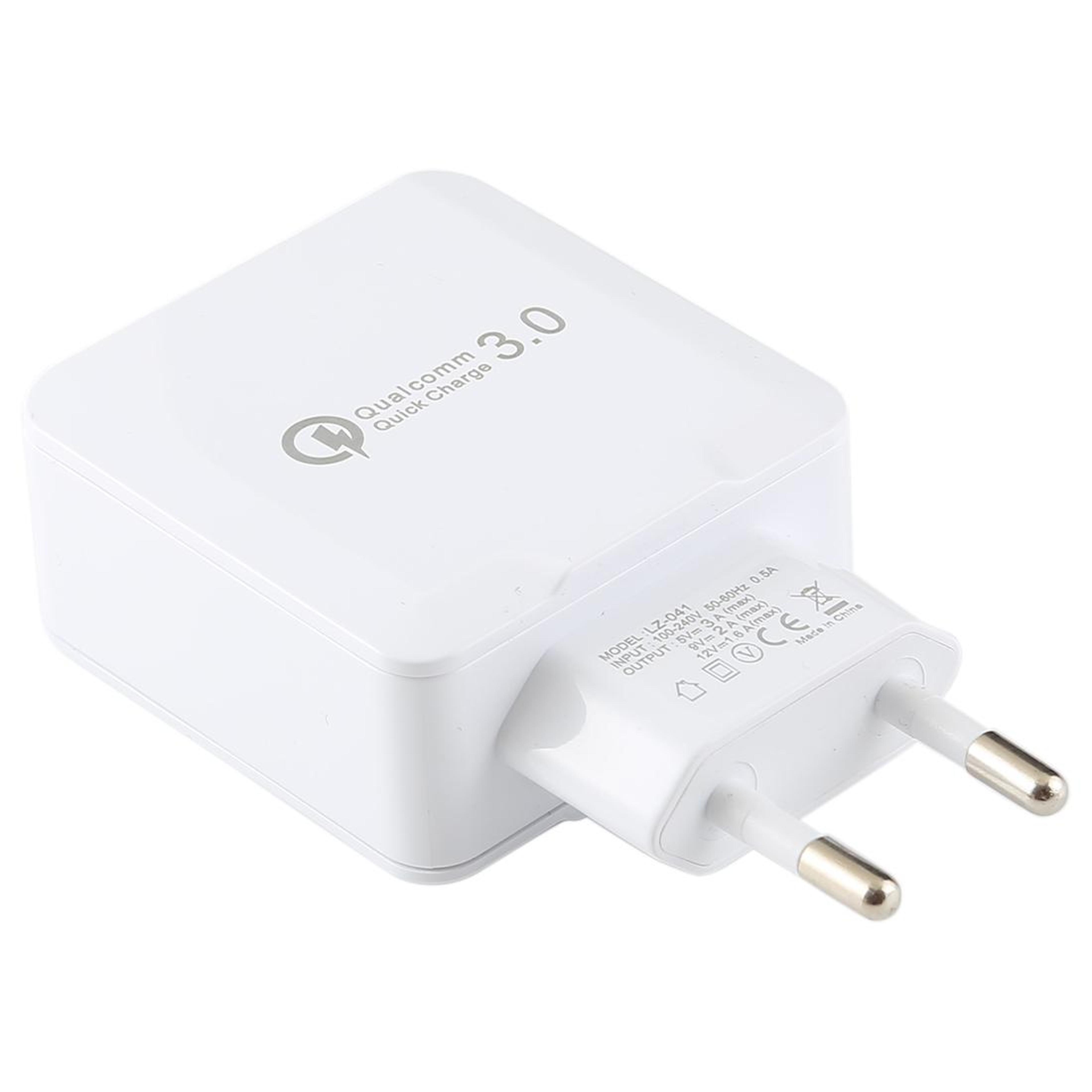 lz-041 portable smart quick charge 3.0 fast wall charger white