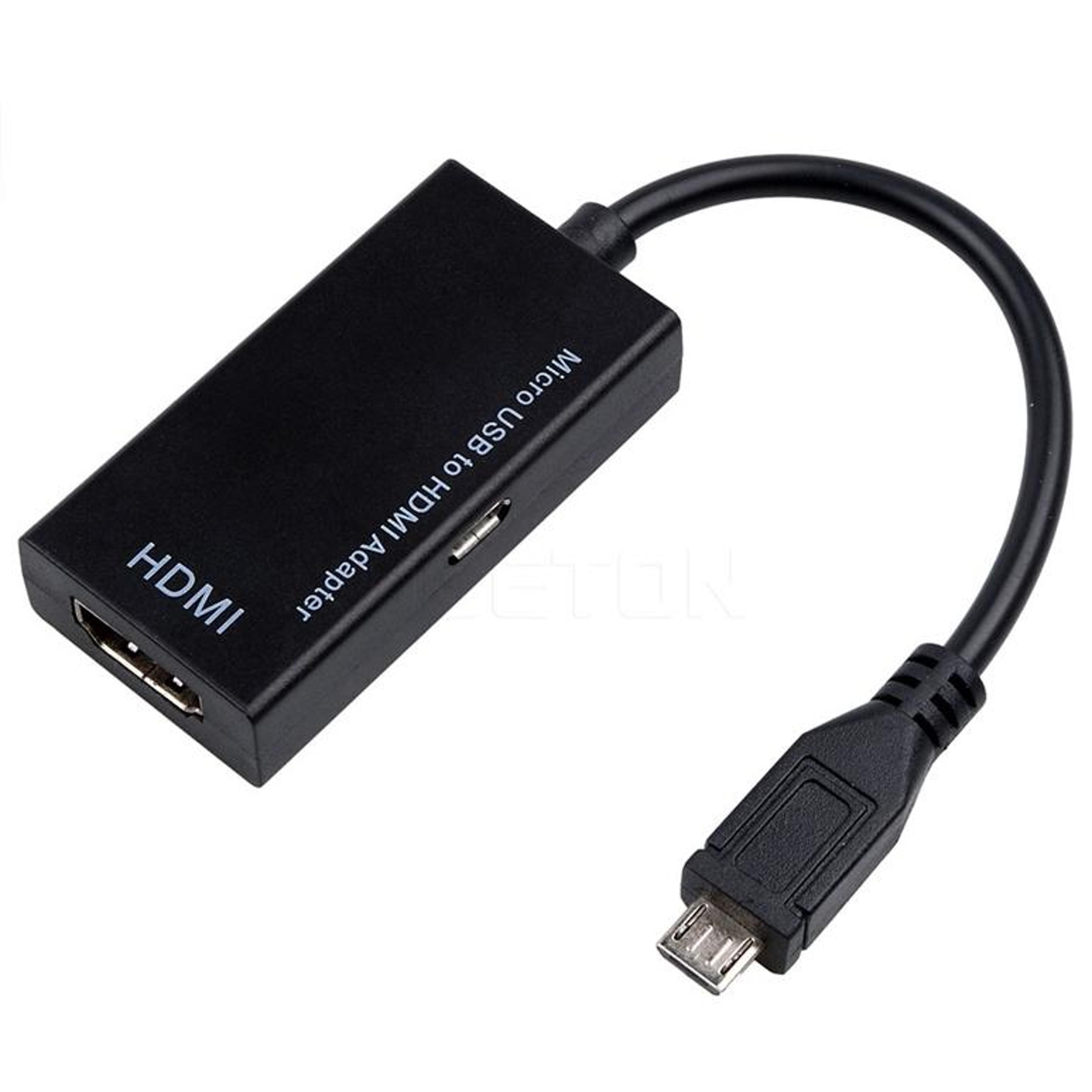 micro usb to hdmi adapter cable 1080p mhl for samsung & huawei tv connection