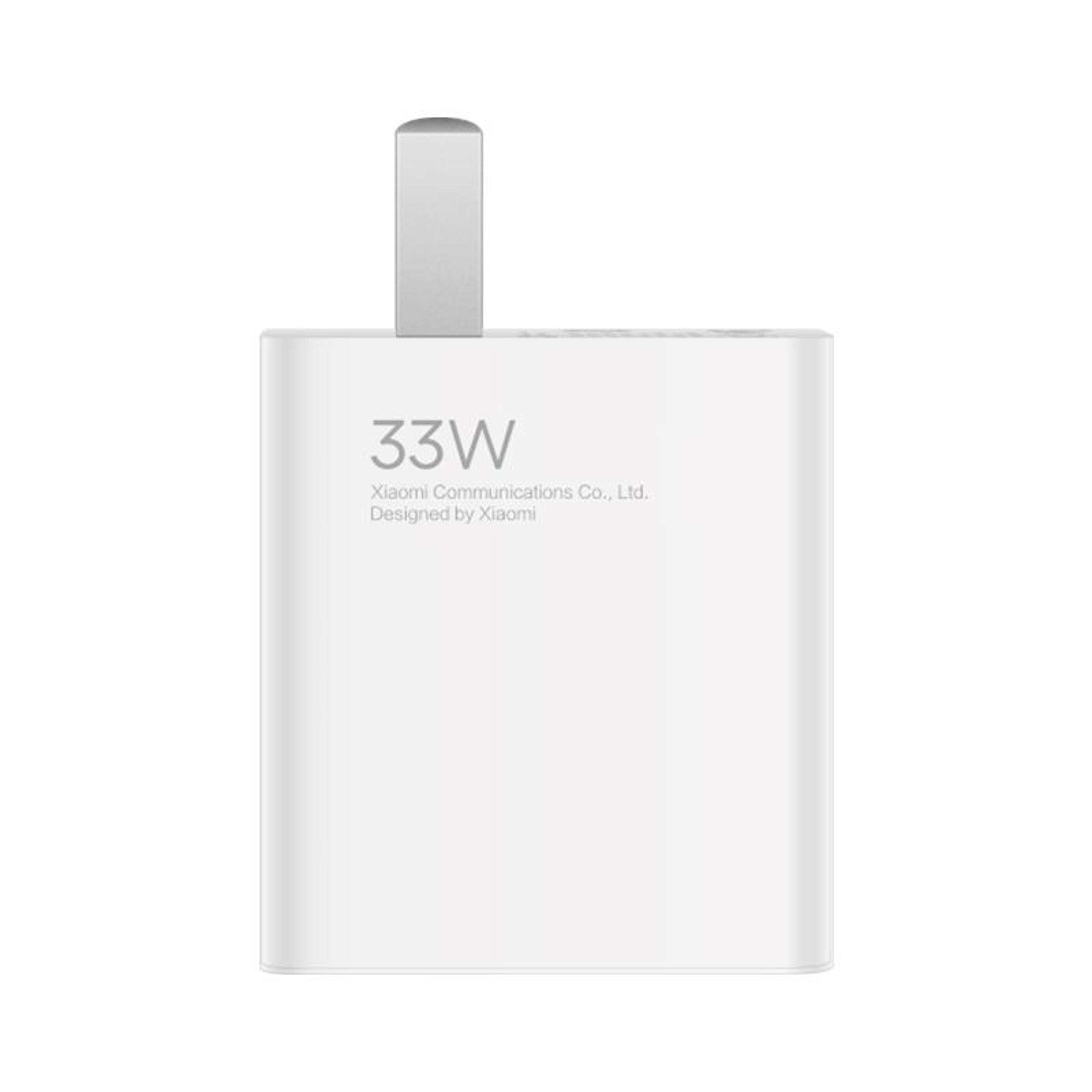 xiaomi 33w fast charger usb-c fast charging adapter set with type-c cable (us plug)