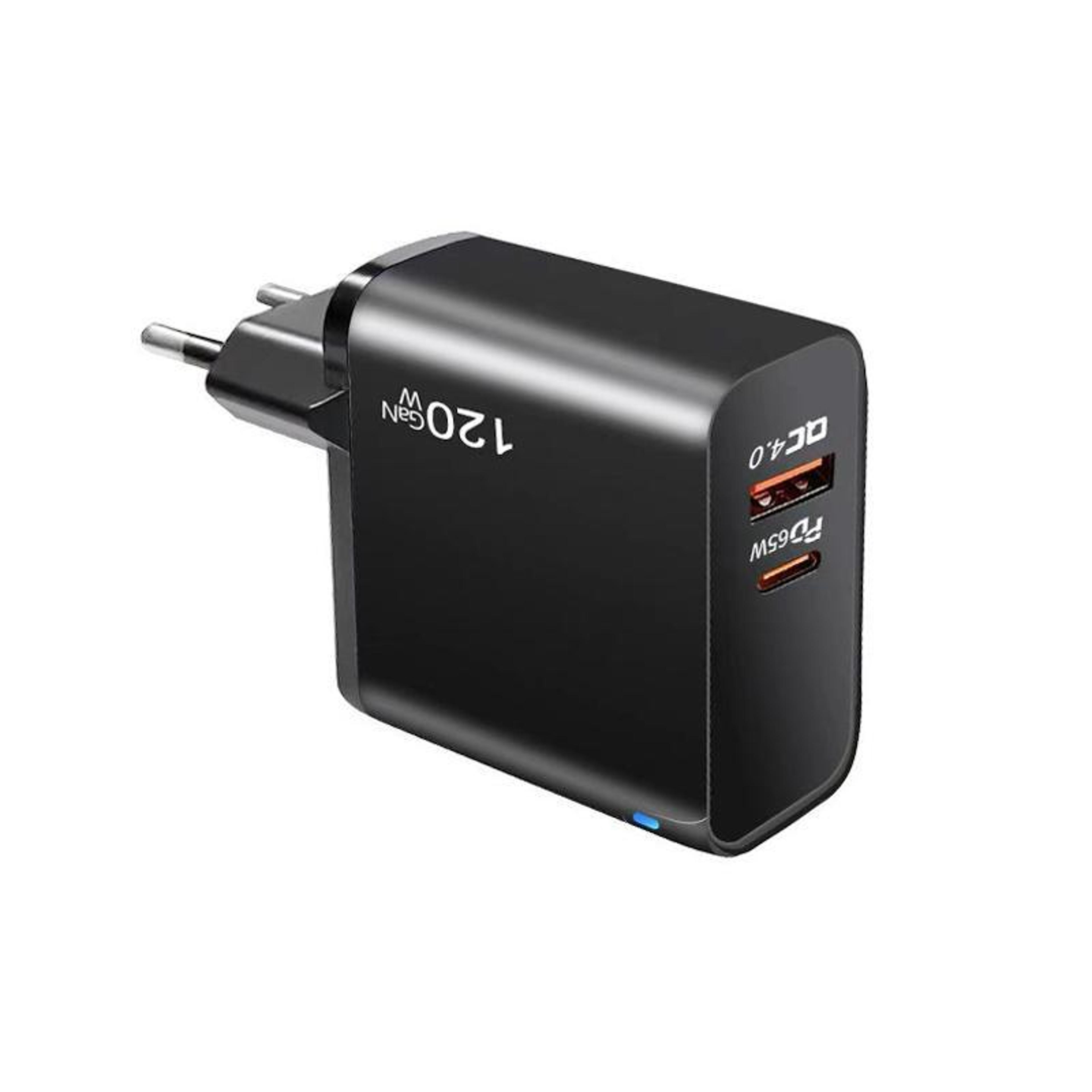 65w gan usb-c pd fast charger for macbook qc4.0 multi-port power adapter