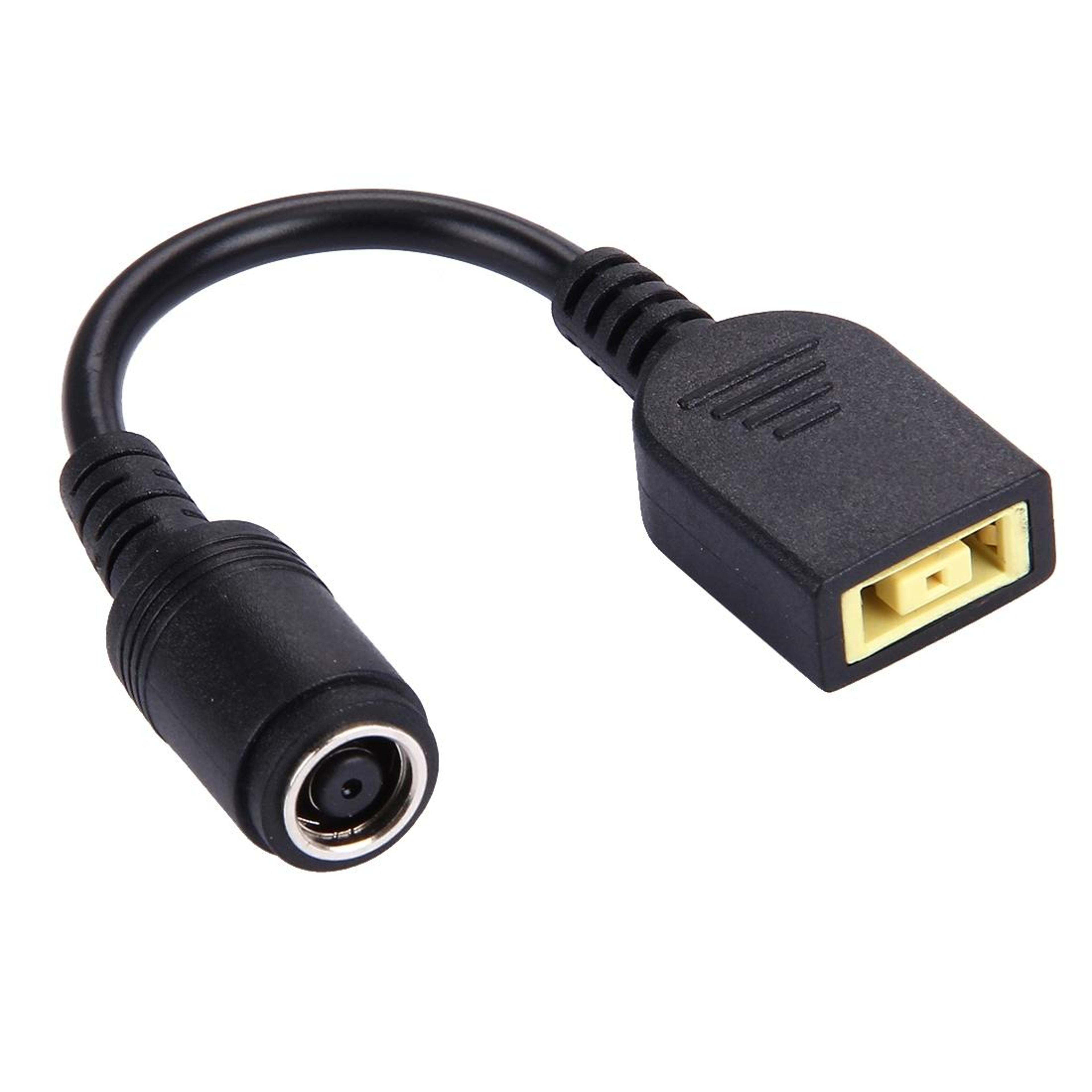 square laptop power adapter cable female to 7.9x5.5mm dc connector converter
