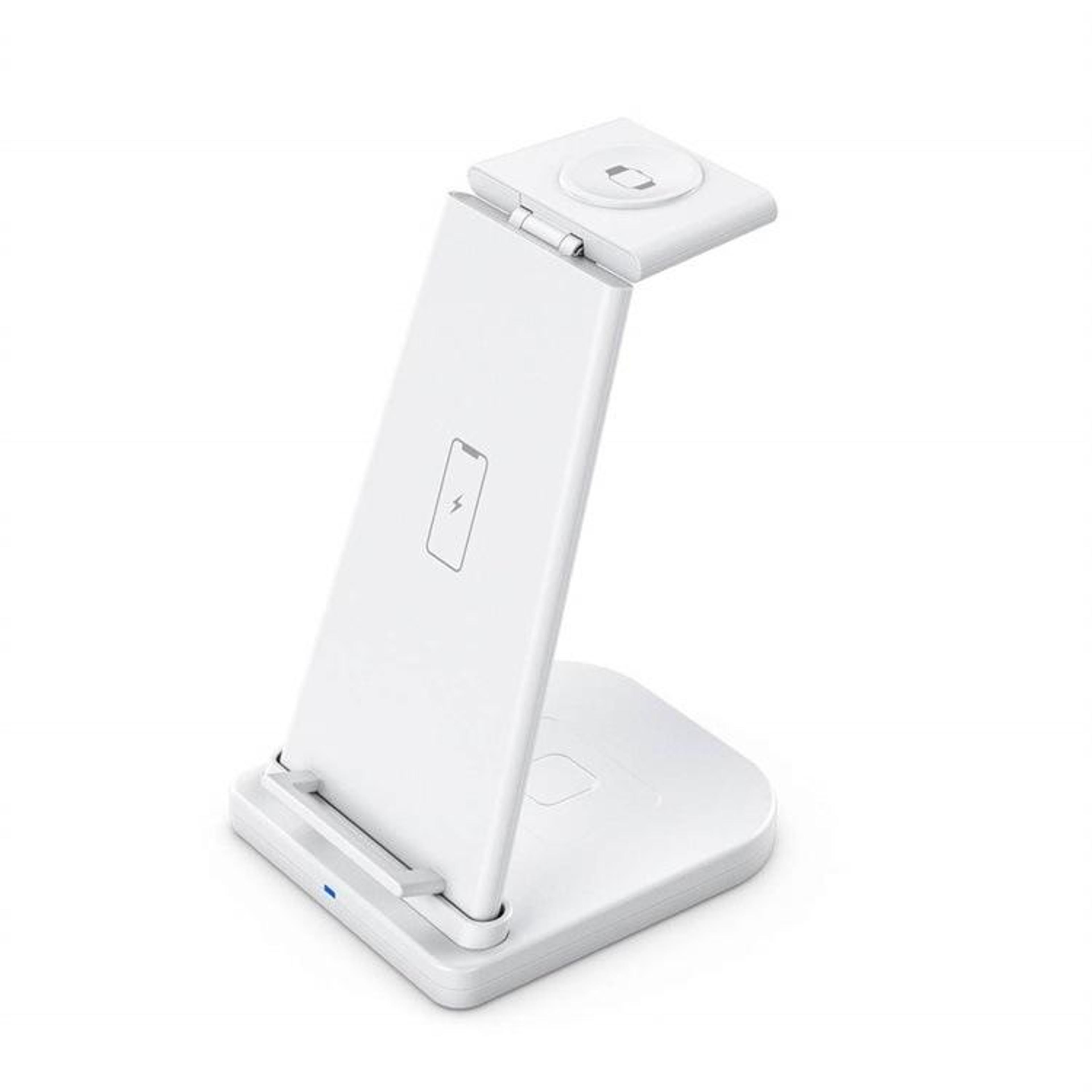 qgeem 3 in 1 portable detachable wireless charger dock for phone watch earbuds