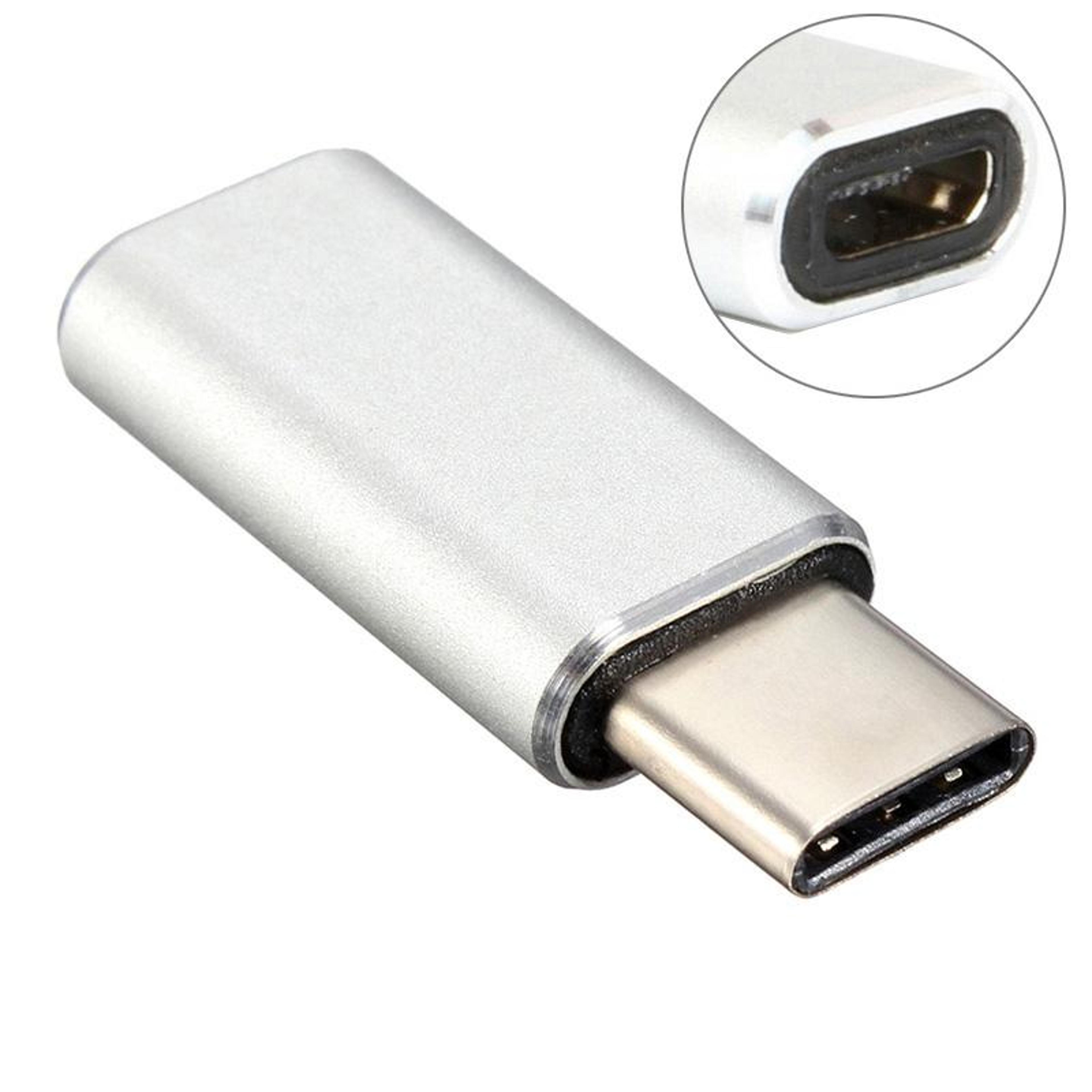 aluminum micro usb to usb-c converter adapter otg data and charging solution