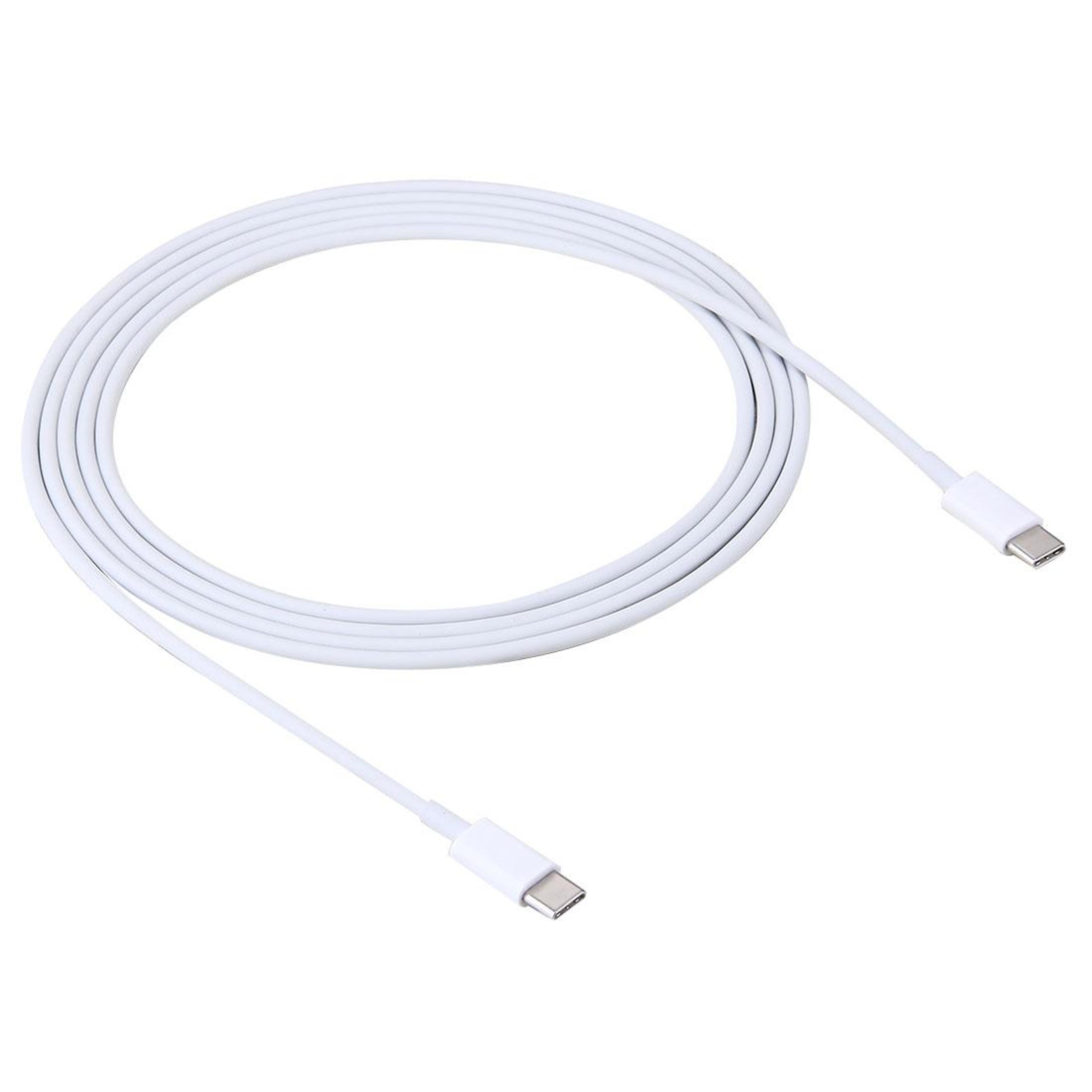2m usb-c to usb-c 3.1 fast charging cable 2a data sync white