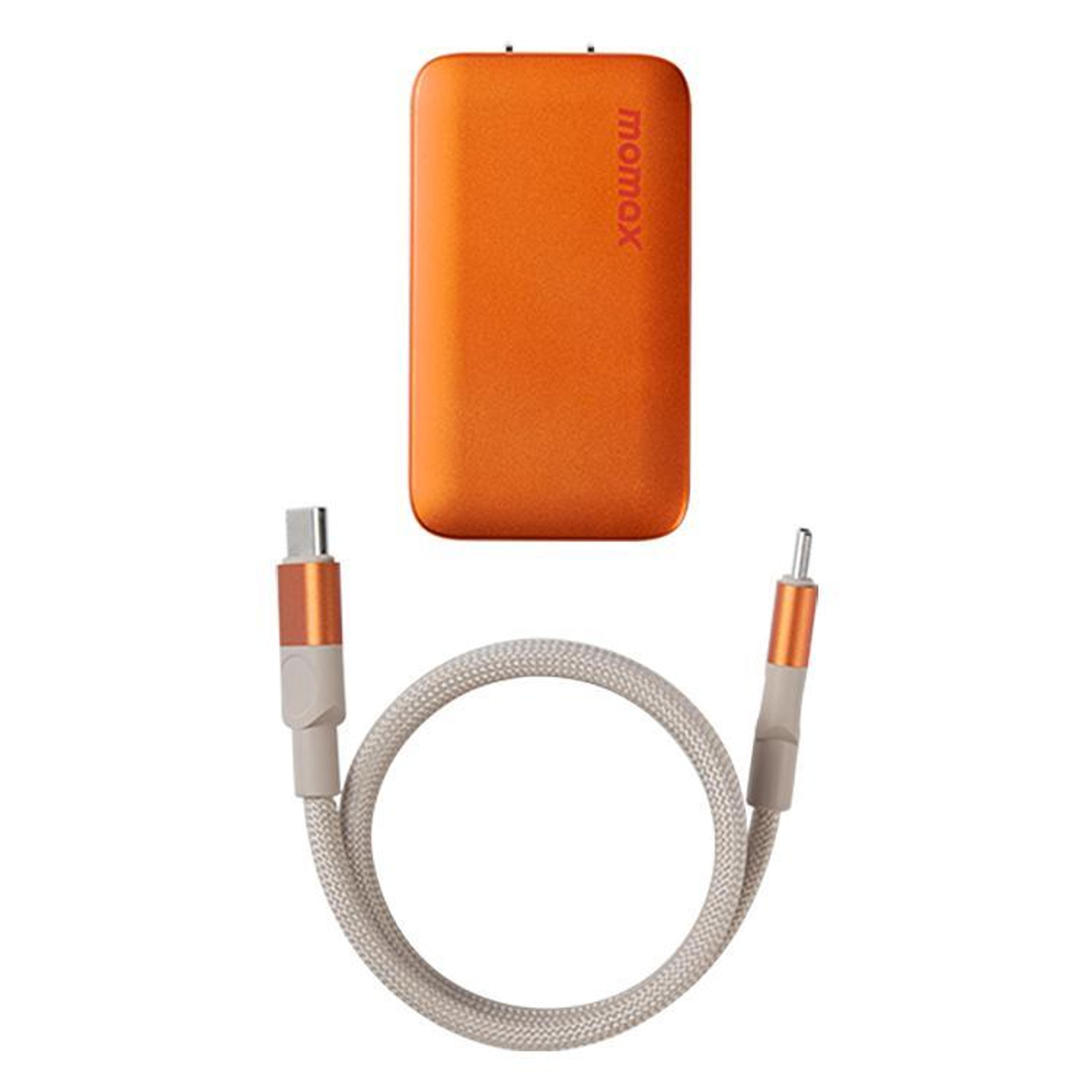 um79 45w gan dual port usb c pd fast charger kit with cable orange