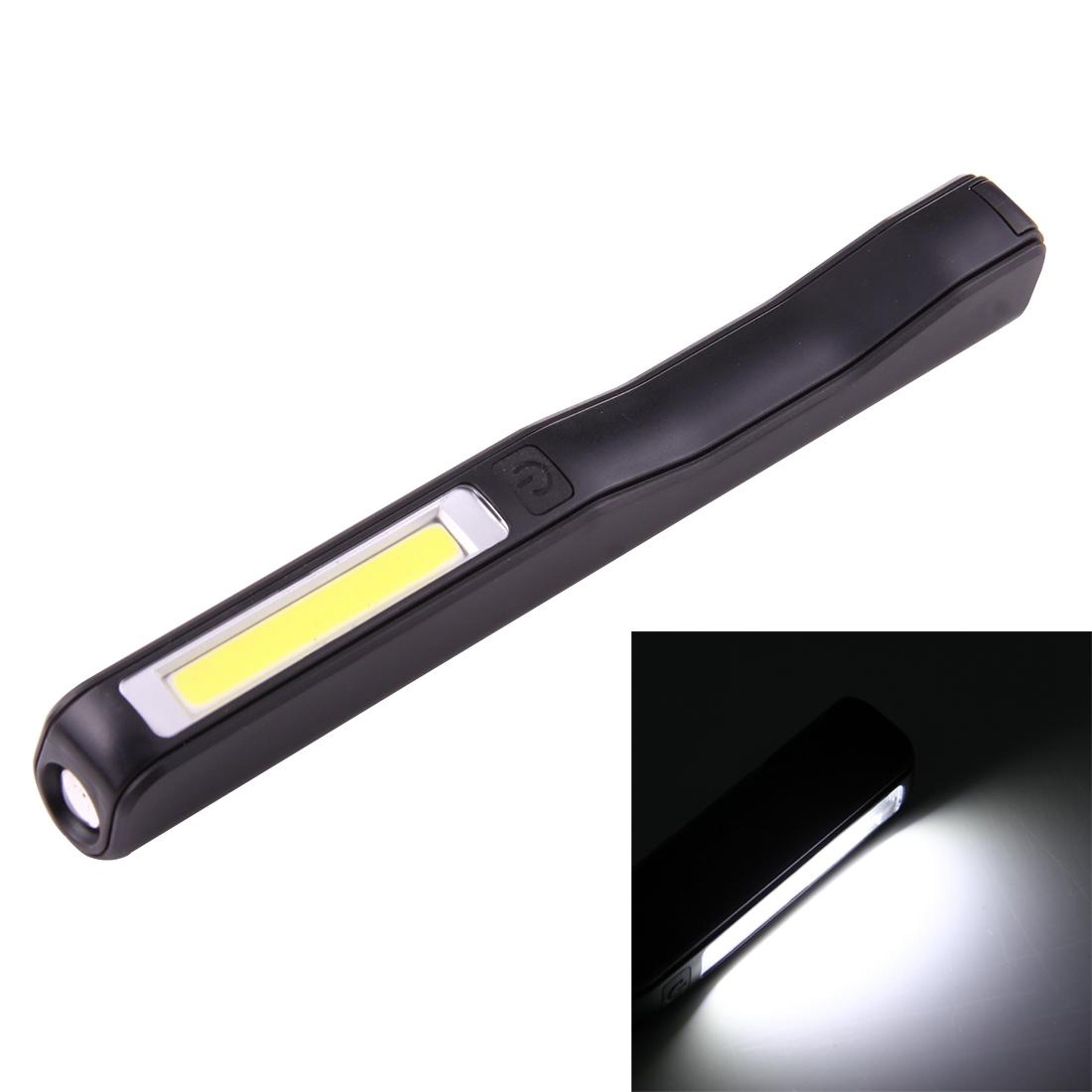 rechargeable cob led pen work light magnetic clip flashlight 100lm portable inspection light