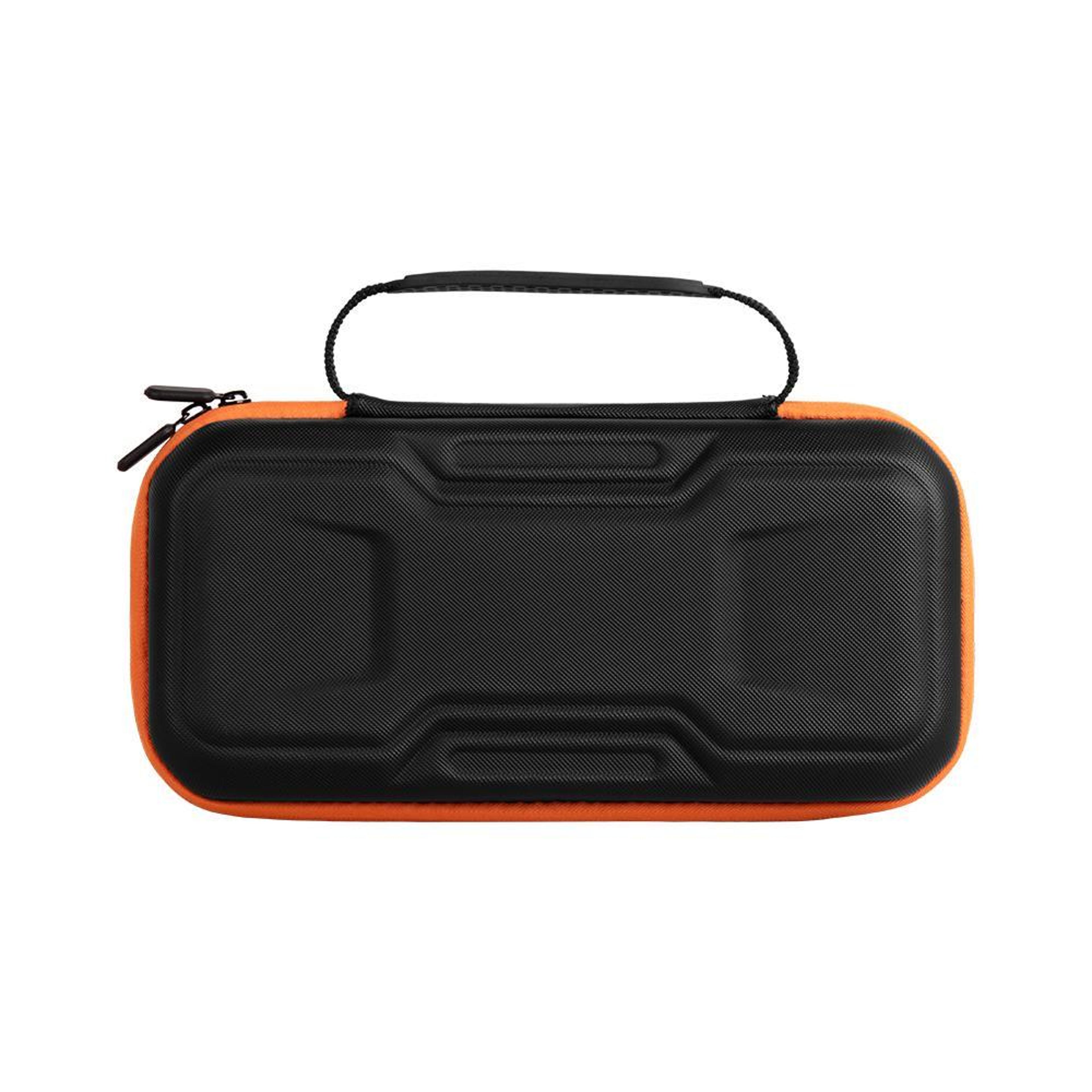 mecha double layer shockproof nintendo switch 2 carrying case portable storage bag black orange