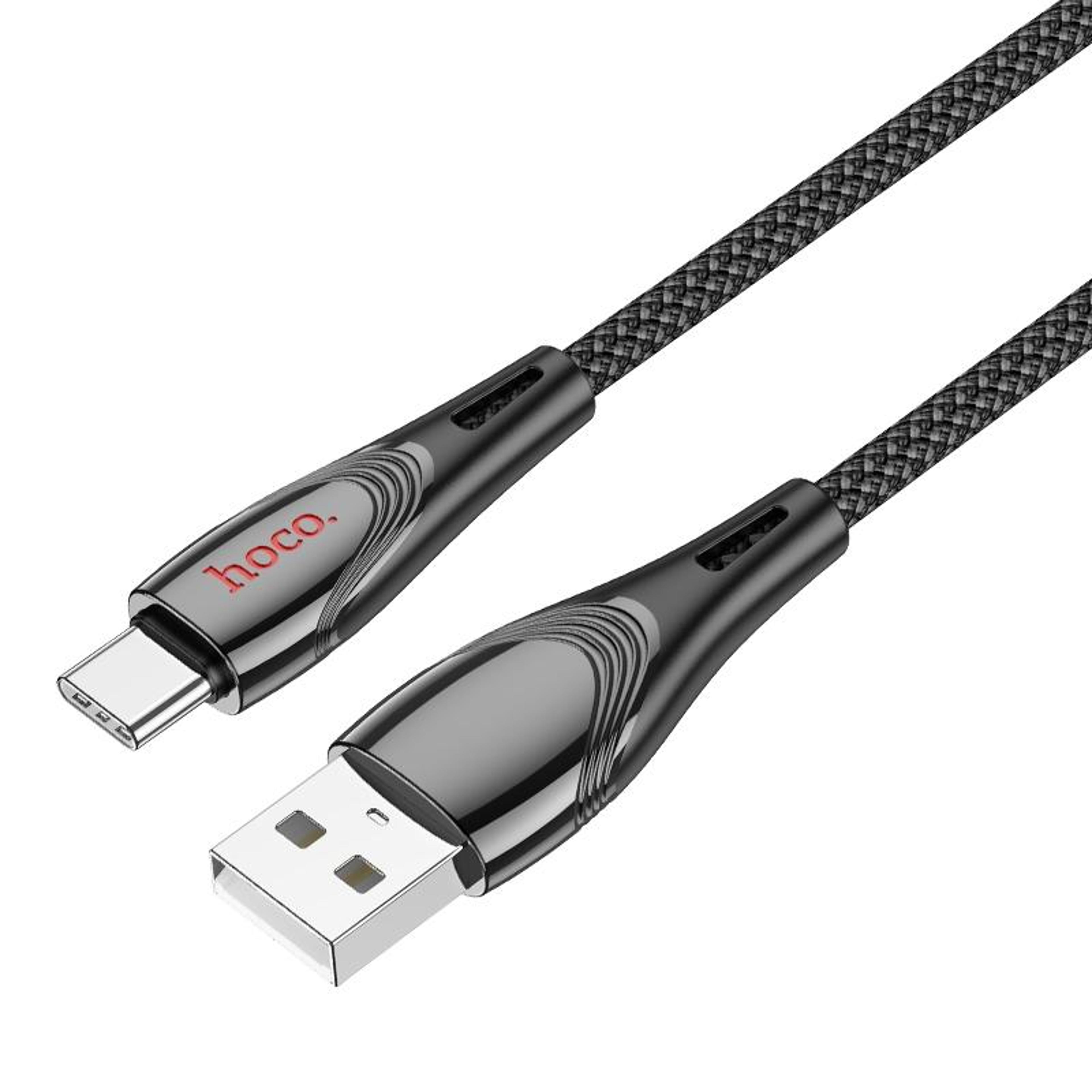 u133 usb-c to usb-a braided fast charging cable 1.2m durable data sync cord