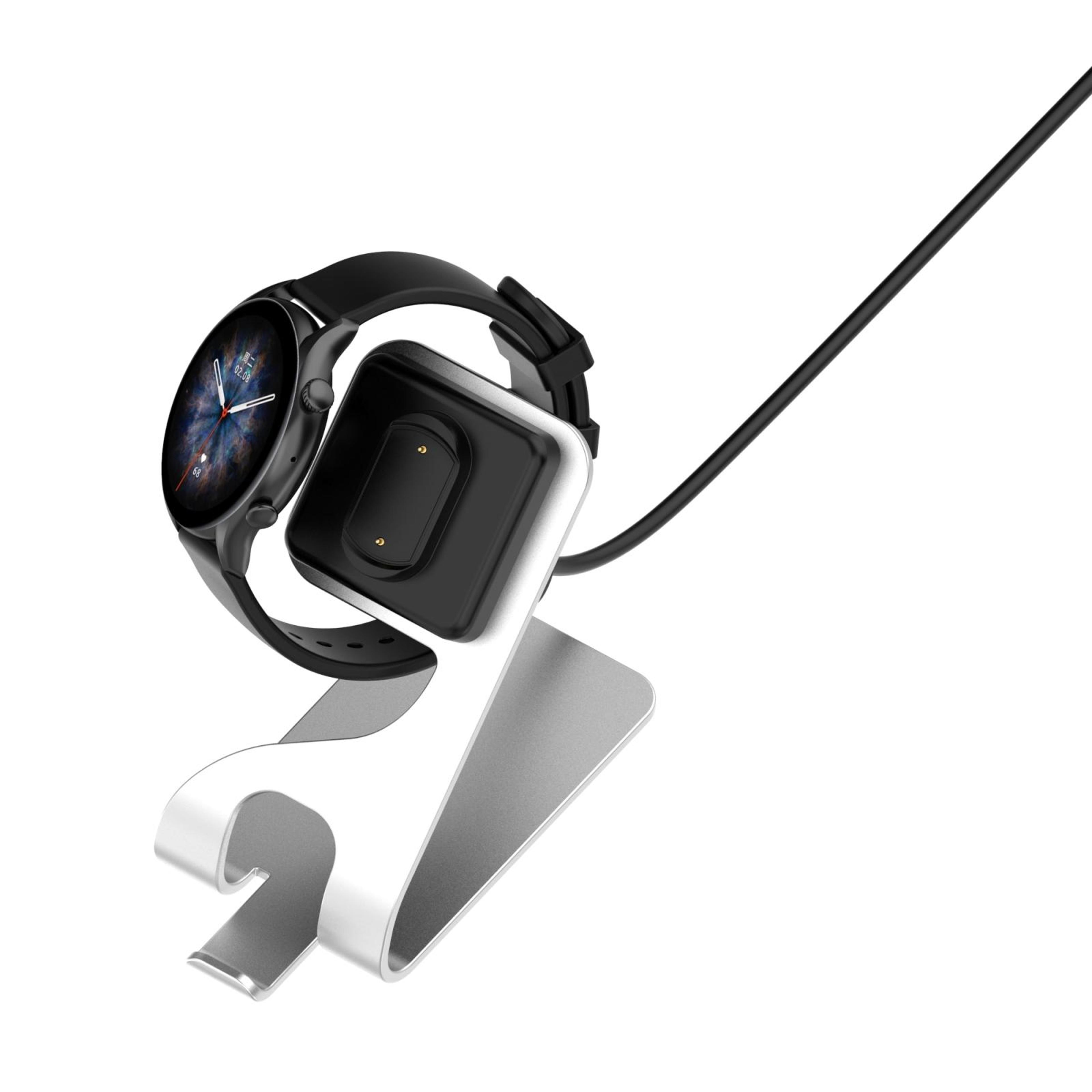 magnetic charging dock for amazfit gtr 3 pro gts 3 rotatable fast charger stand