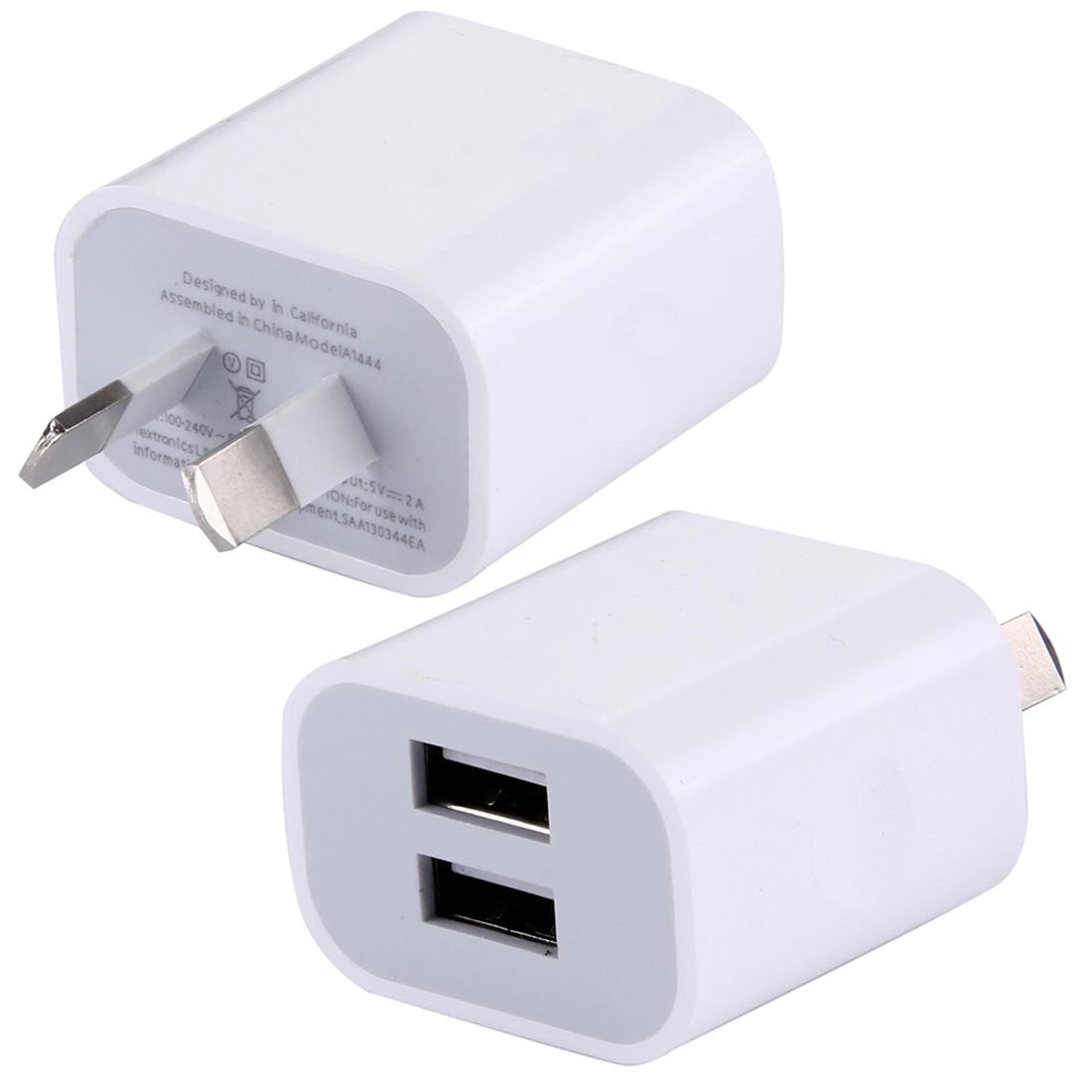 dual usb wall charger 5v 2a fast charging adapter compact travel