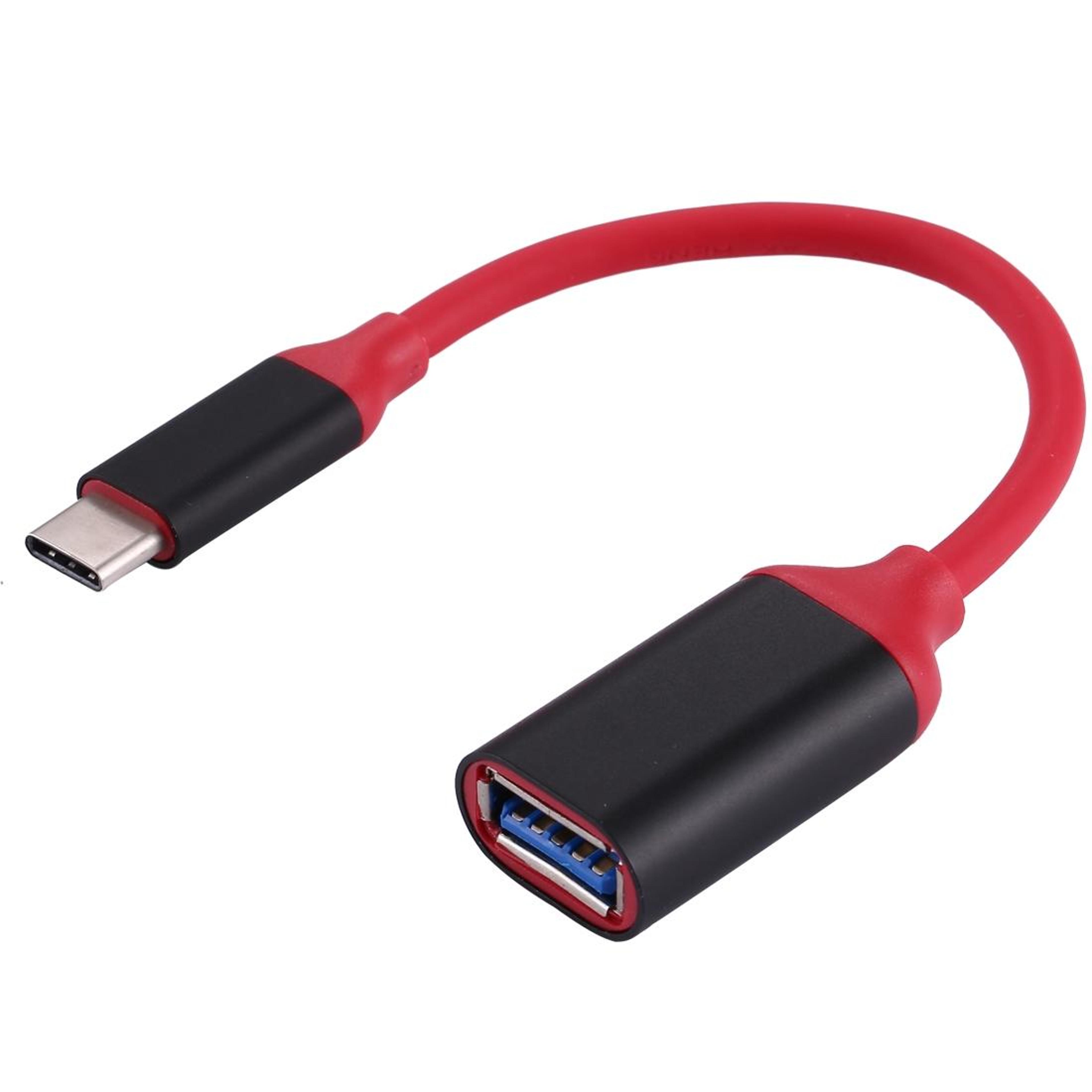 usb-c otg adapter cable 15cm aluminum type c to usb 3.0 converter for fast data transfer