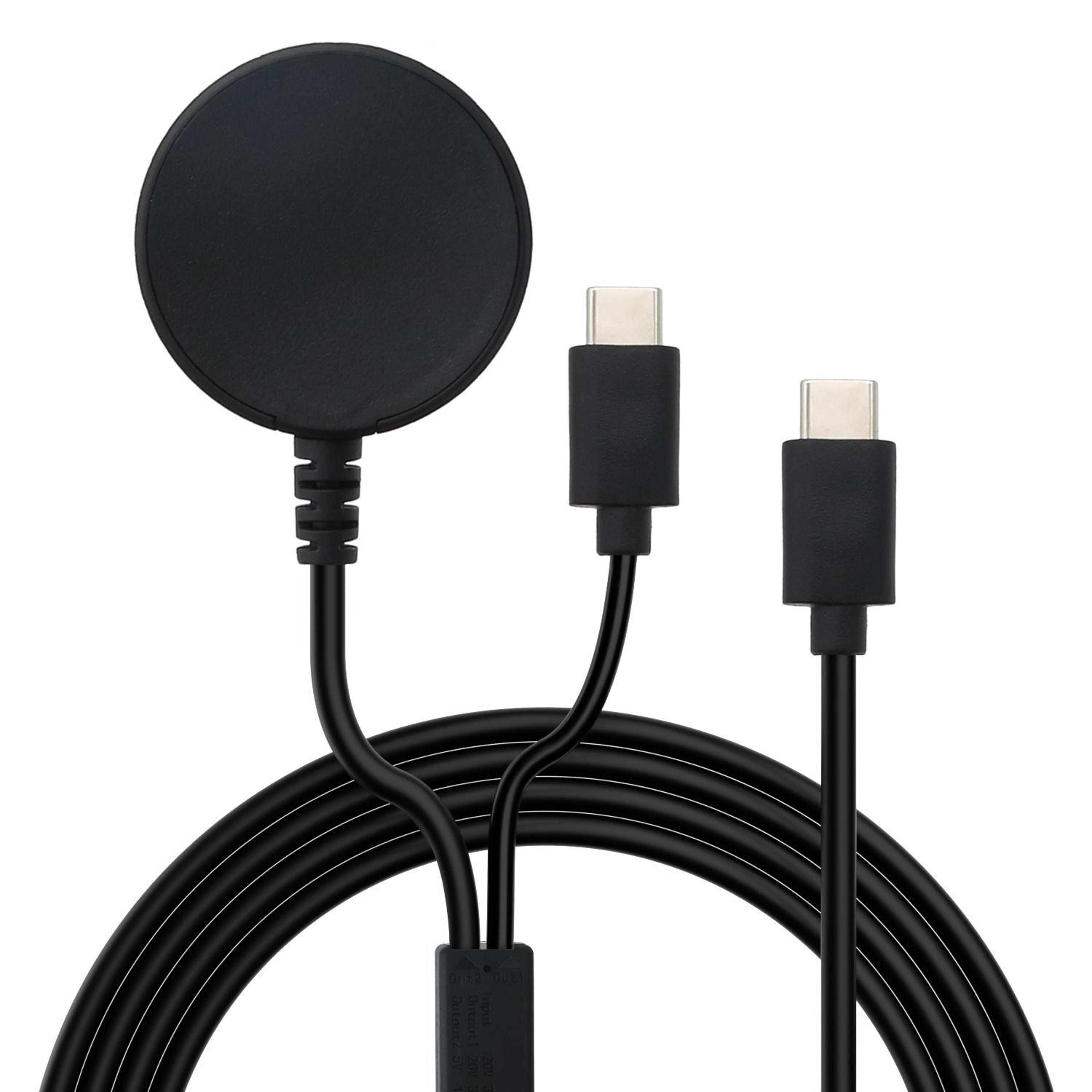 2 in 1 magnetic samsung galaxy watch charging cable type-c 60w fast charge 1.5m