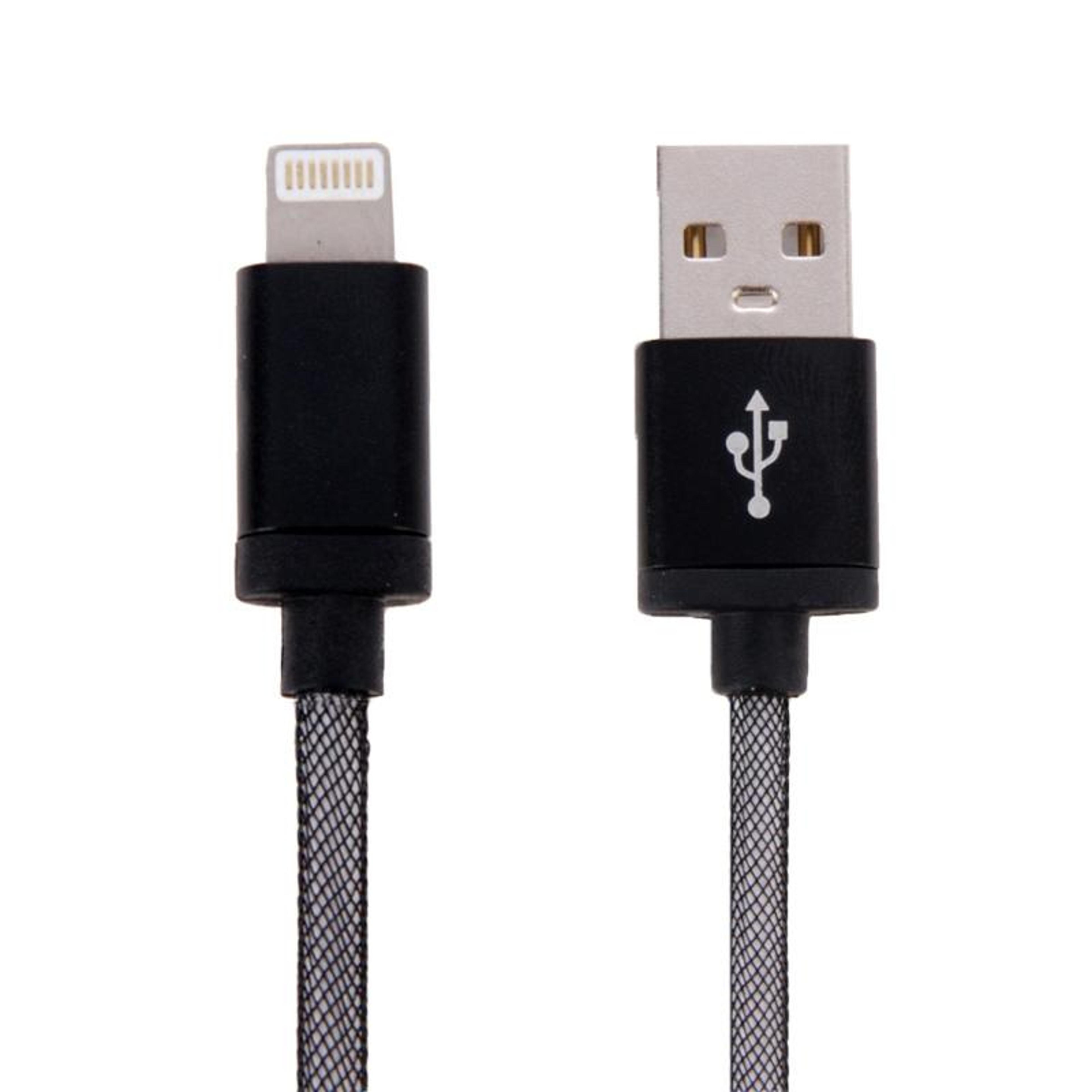 25cm usb to 8 pin iphone charging cable metal head short durable data sync cord