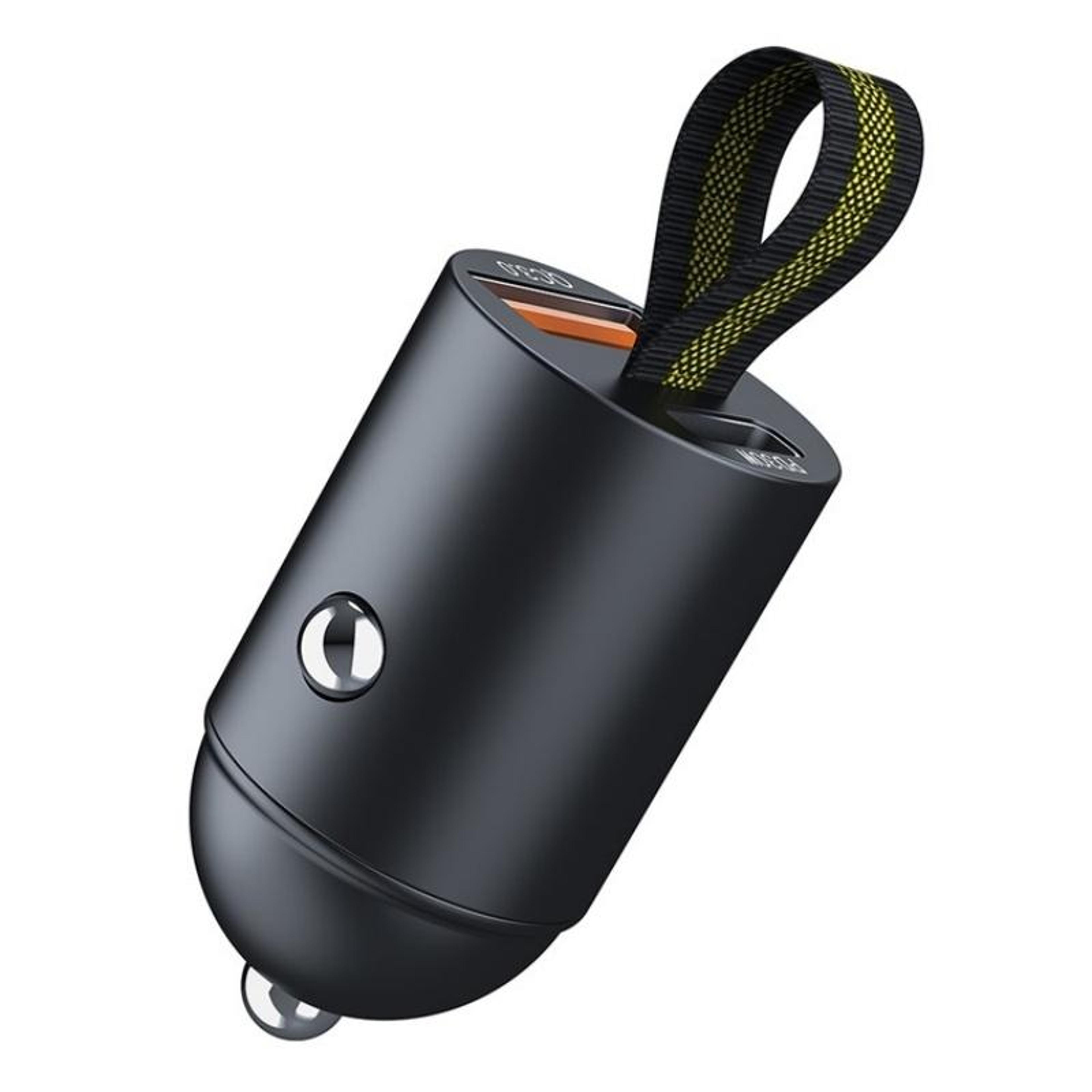 30w dual usb car charger hidden socket fast charging adapter qc 3.0 pd