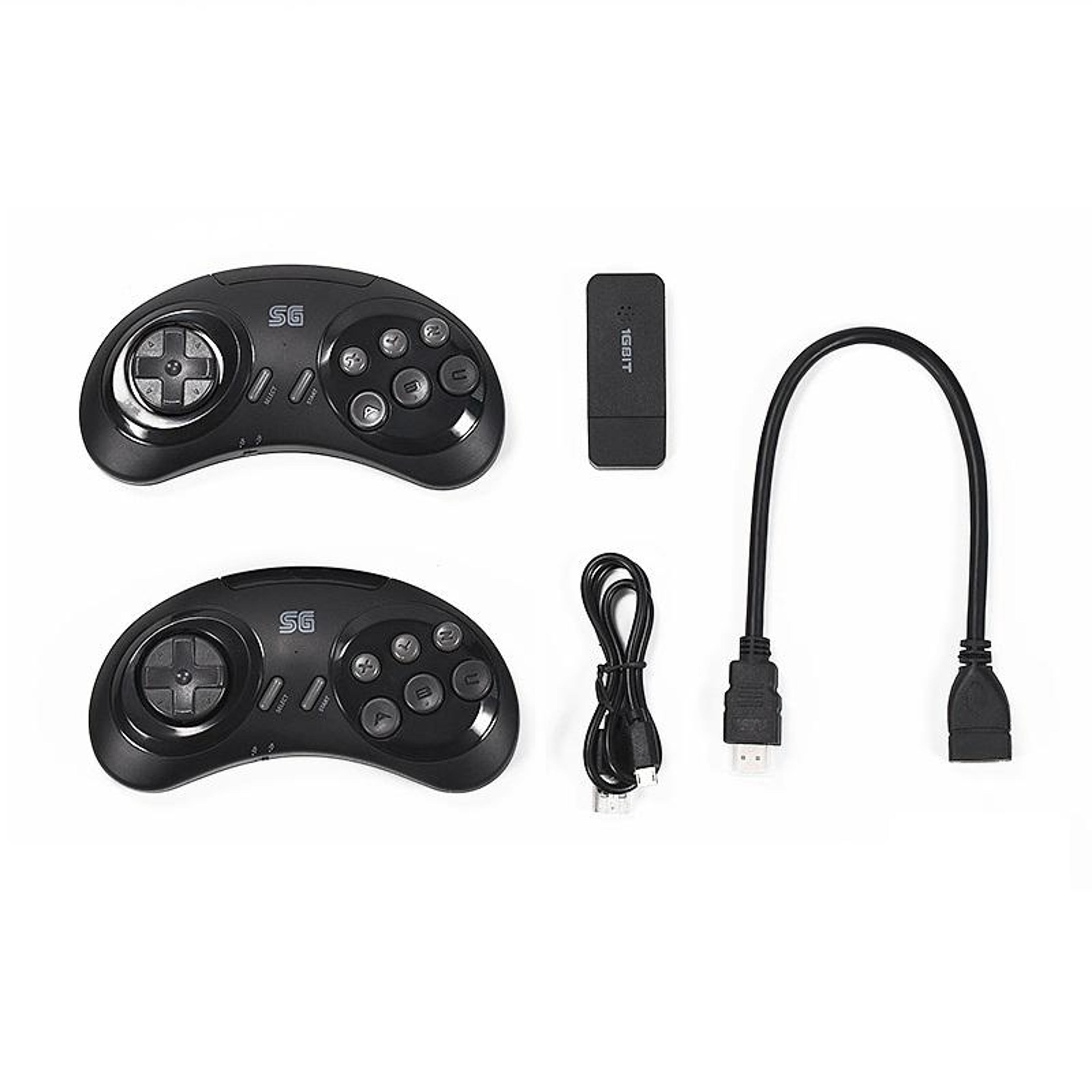 wireless hdmi retro game console with 900 games & dual controllers