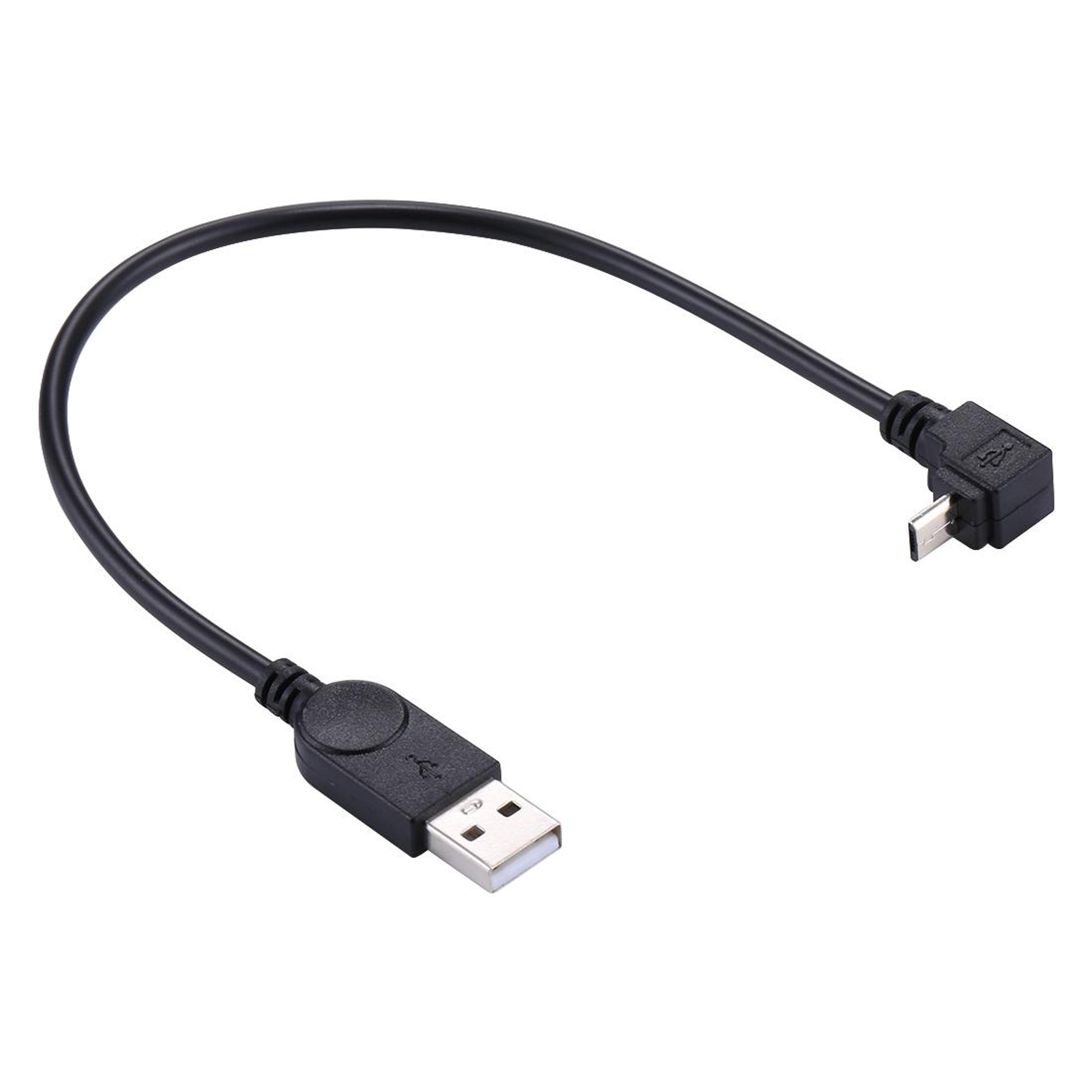29cm 90 degree angled micro usb to usb charging & data cable for fast sync and charging